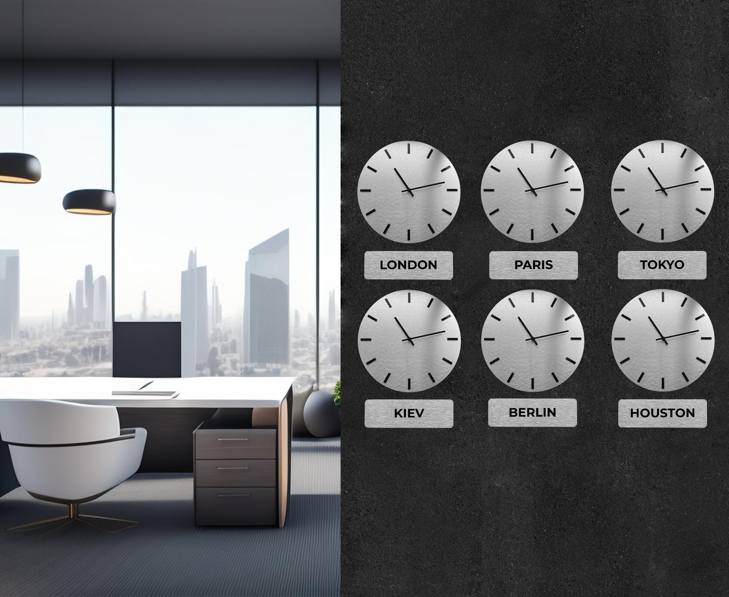 Custom City Name & Time Zone Sign