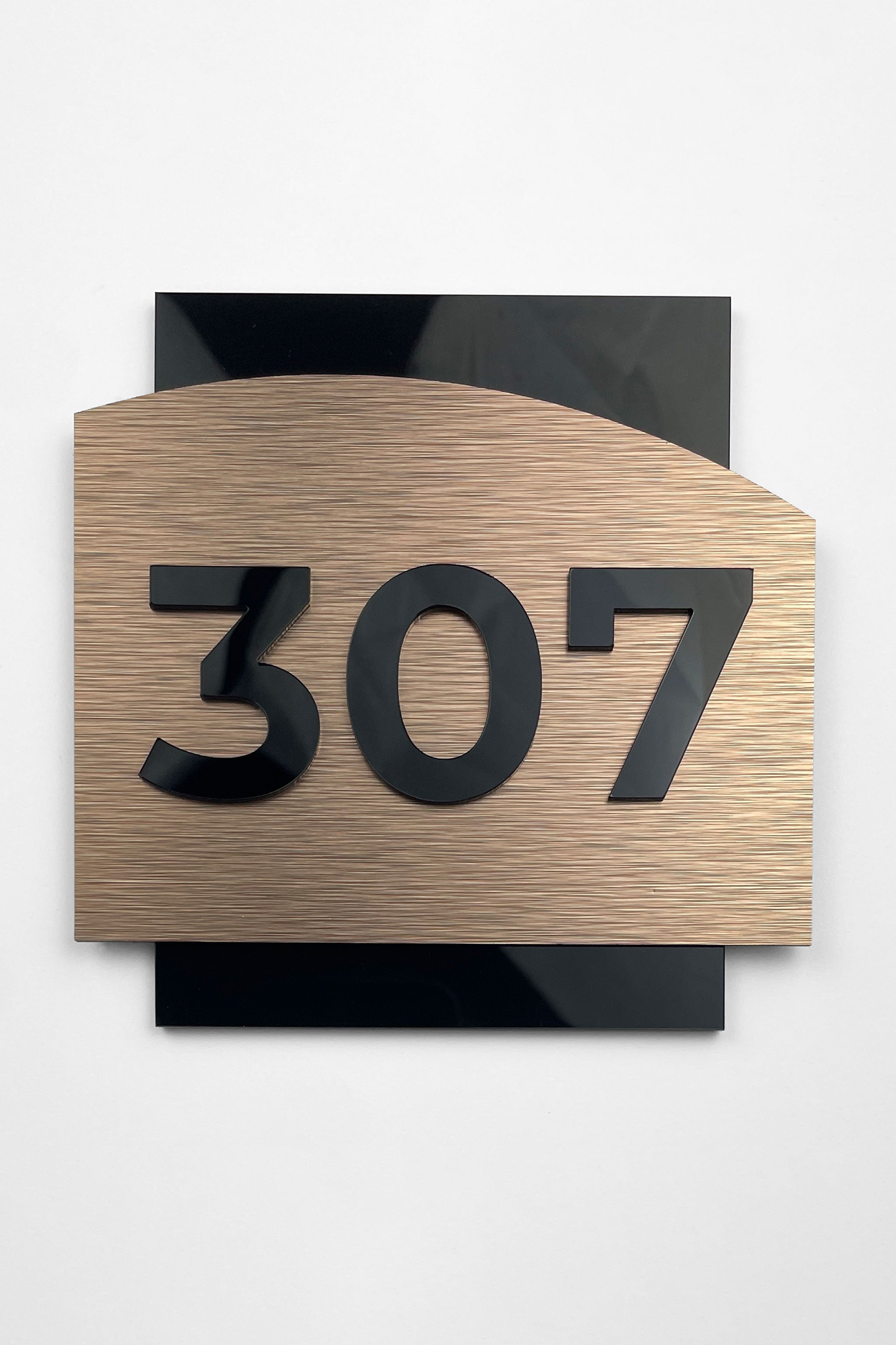 LUXURY HOTEL SIGN - "BRONZE ALUMINIUM & ACRYLIC GLASS" - ALUMADESIGNCO Door Signs - Custom Door Signs For Business & Office