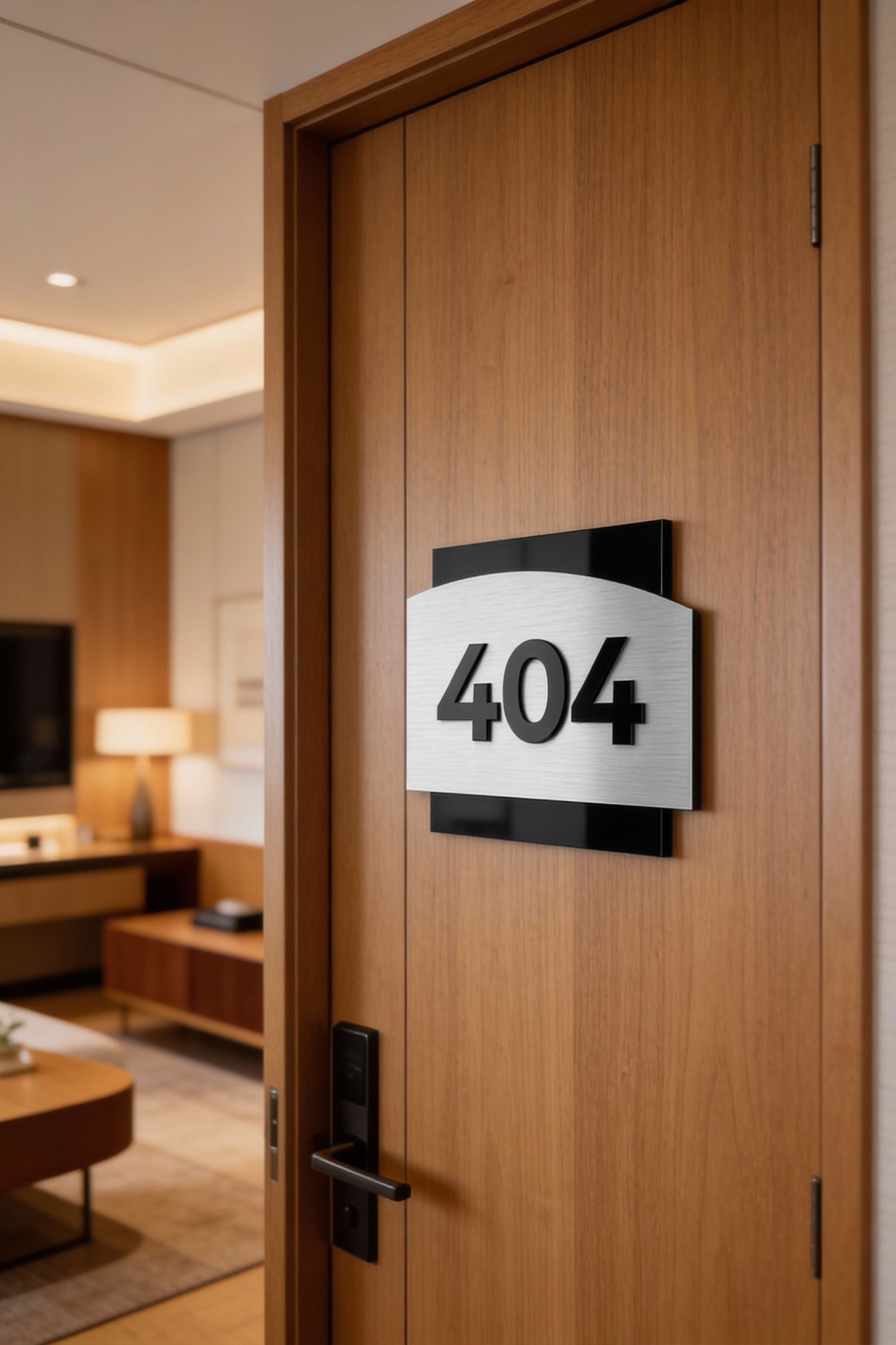 MODERN NUMBERS SIGN - ALUMADESIGNCO Door Signs - Custom Door Signs For Business & Office