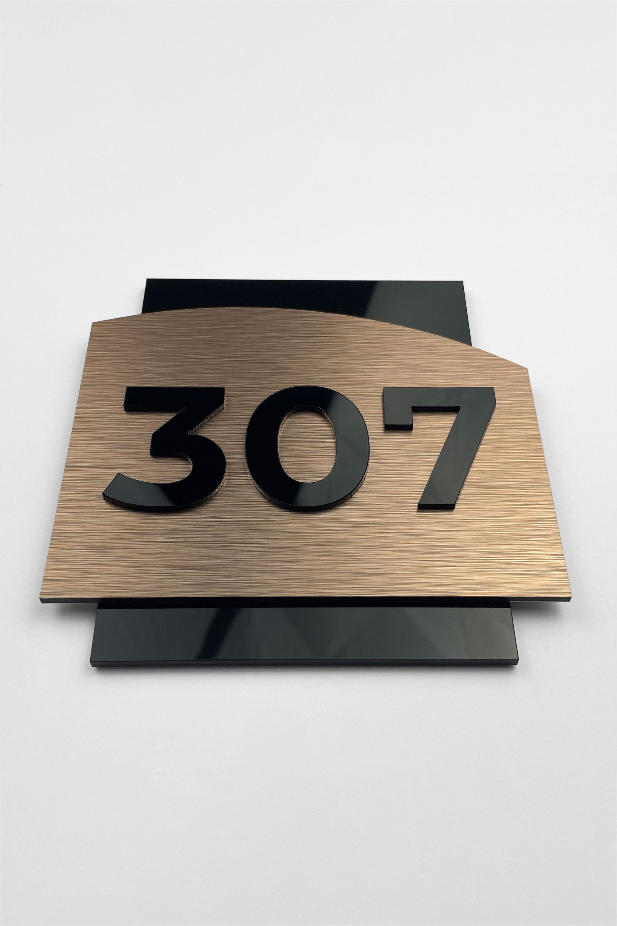LUXURY HOTEL SIGN - "BRONZE ALUMINIUM & ACRYLIC GLASS" - ALUMADESIGNCO Door Signs - Custom Door Signs For Business & Office