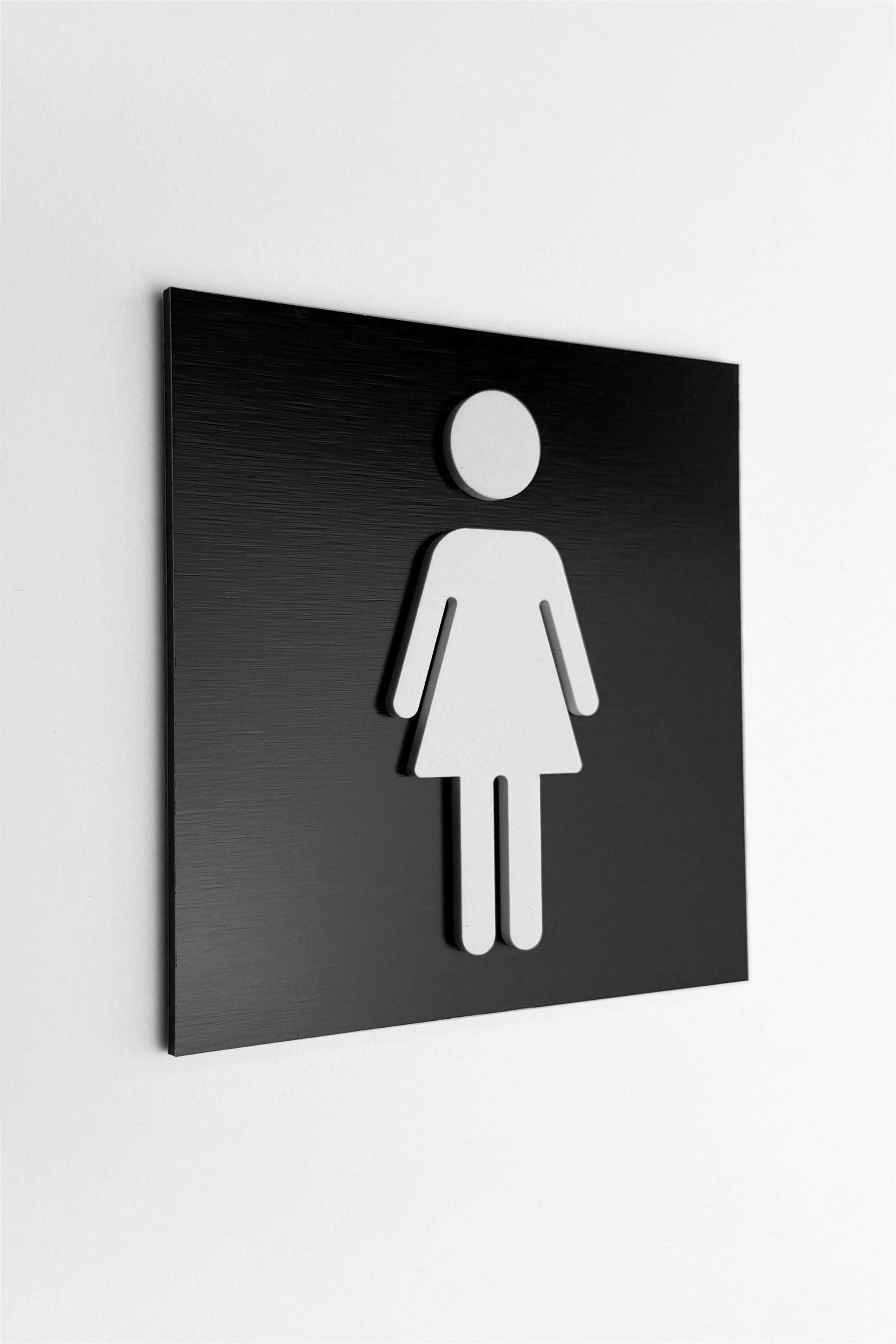 WOMEN'S RESTROOM SIGN - ALUMADESIGNCO Door Signs - Custom Door Signs For Business & Office