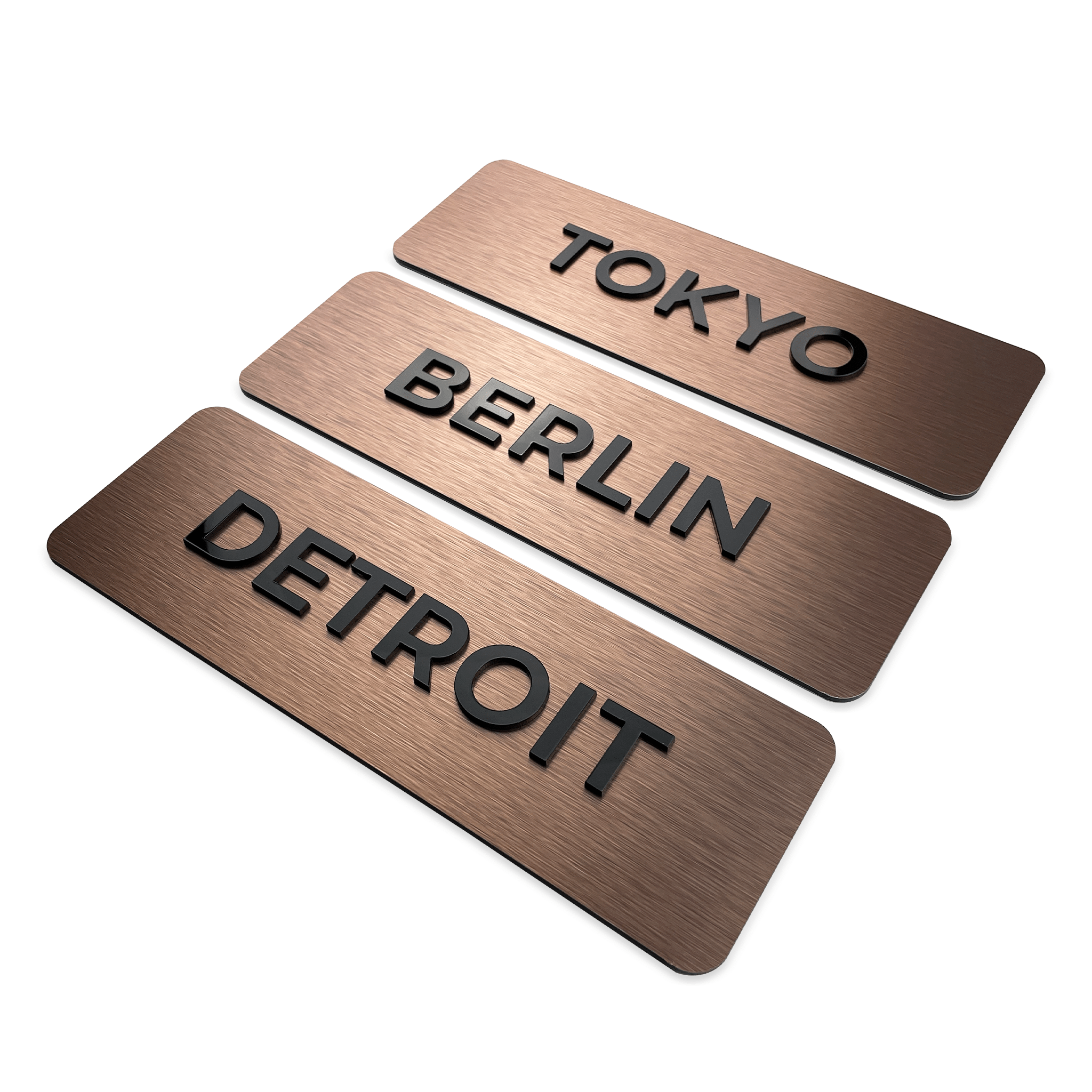 MODERN WORLD CLOCK SIGN - ALUMADESIGNCO Door Signs - Custom Door Signs For Business & Office