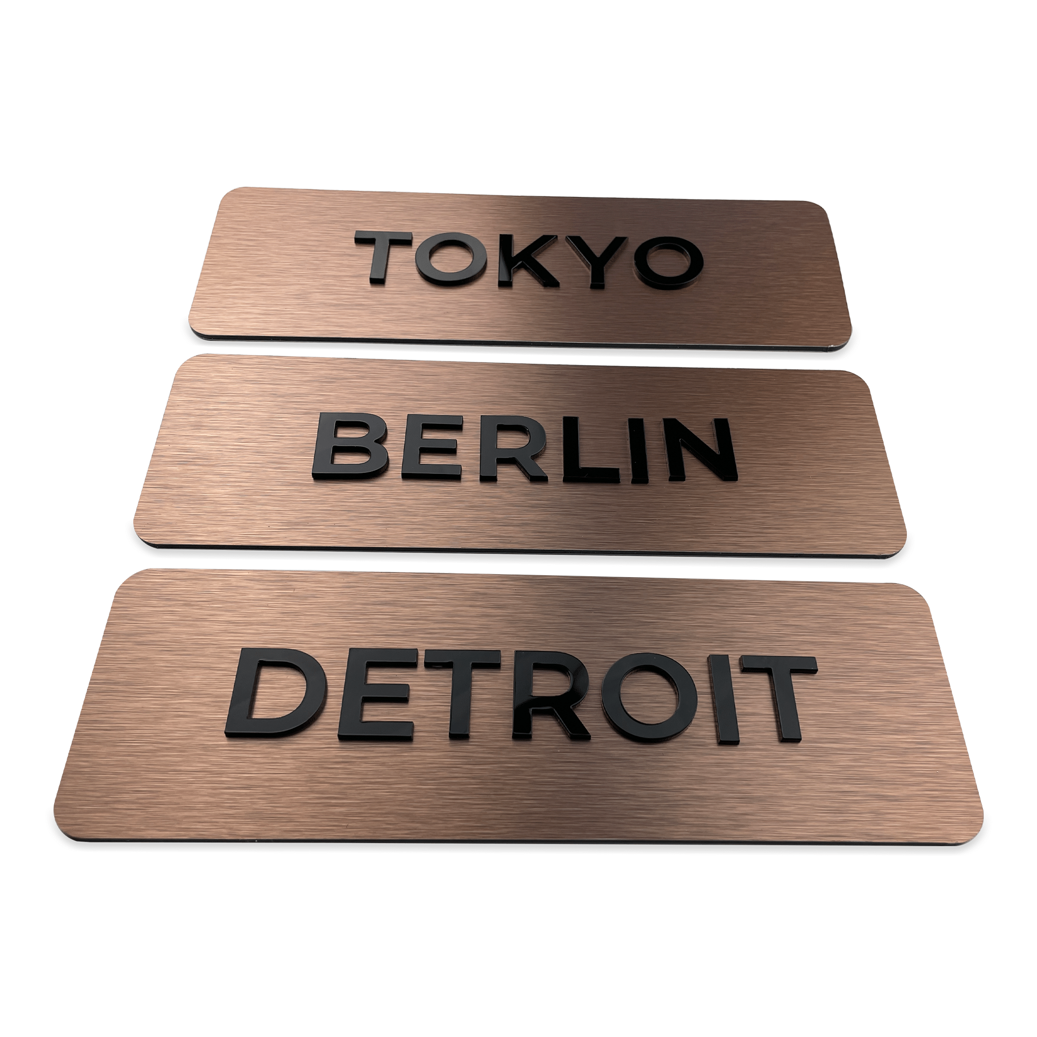 MODERN WORLD CLOCK SIGN - ALUMADESIGNCO Door Signs - Custom Door Signs For Business & Office