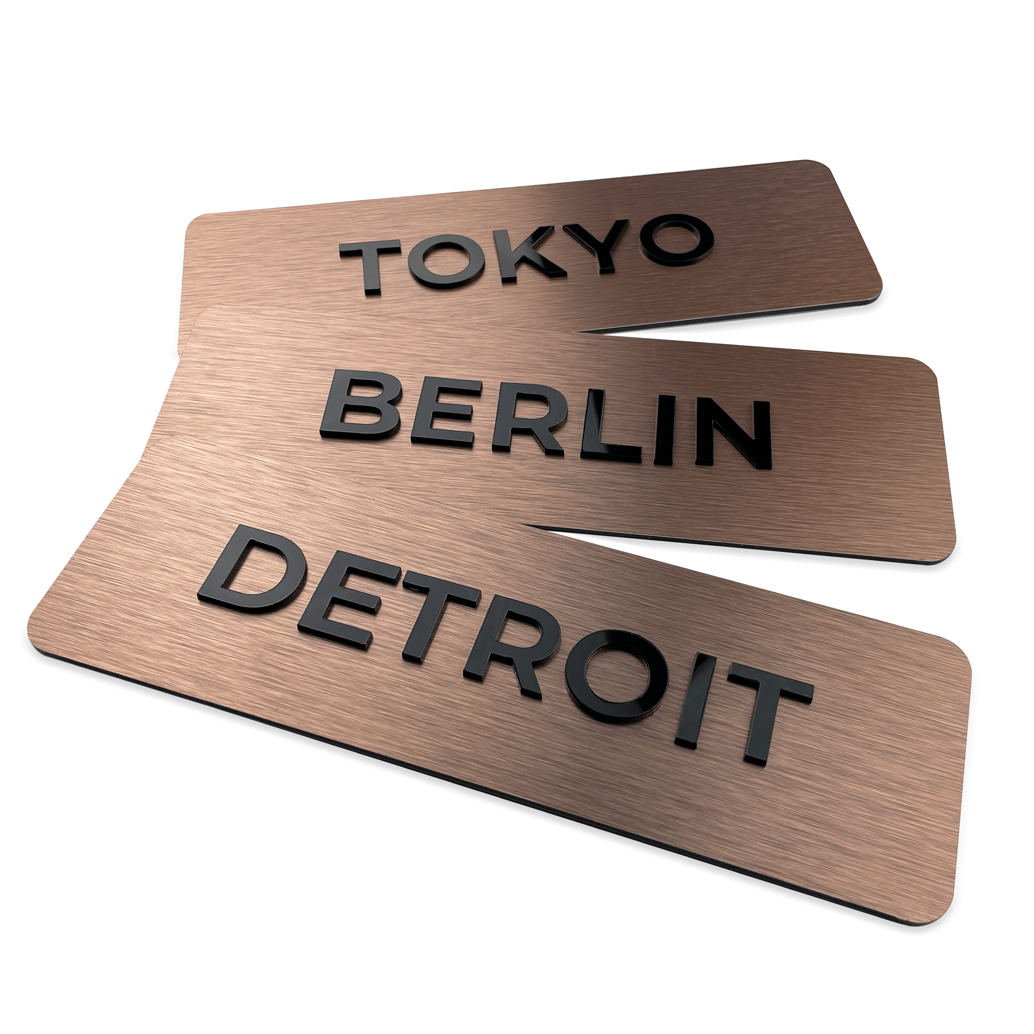 MODERN WORLD CLOCK SIGN - ALUMADESIGNCO Door Signs - Custom Door Signs For Business & Office