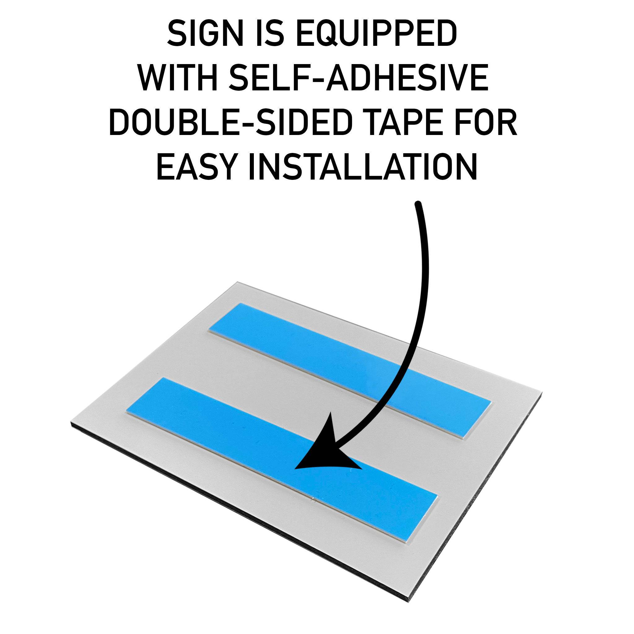 MODERN NUMBERS SIGN - ALUMADESIGNCO Door Signs - Custom Door Signs For Business & Office