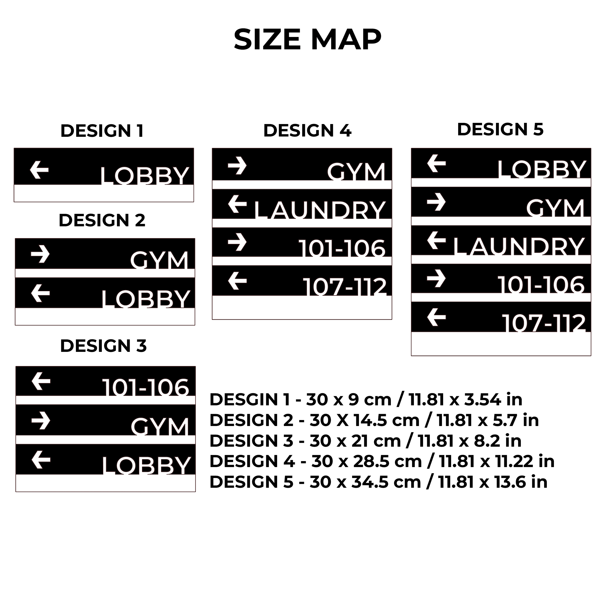 Premium Wayfinding Sign: Wall Plaque — "Modern" Design - ALUMADESIGNCO Door Signs - Custom Door Signs For Business & Office