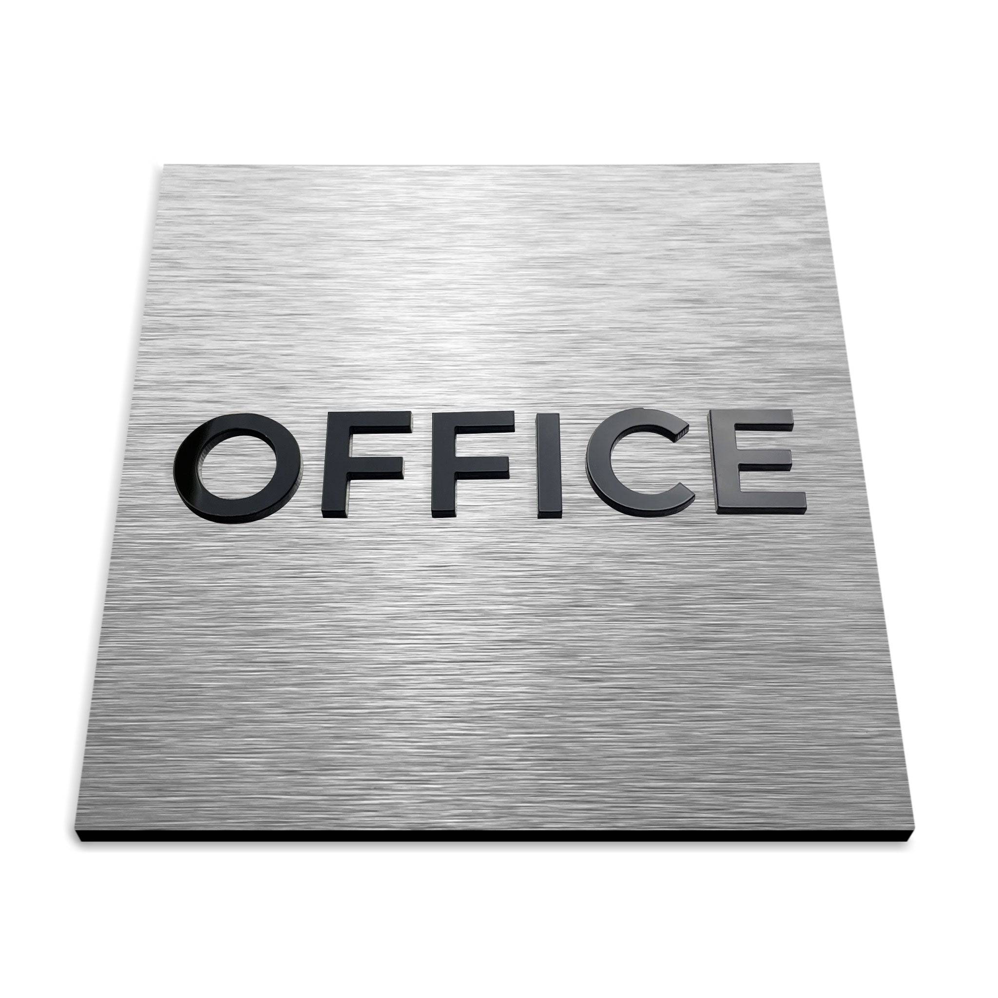 OFFICE SIGN - ALUMADESIGNCO Door Signs - Custom Door Signs For Business & Office