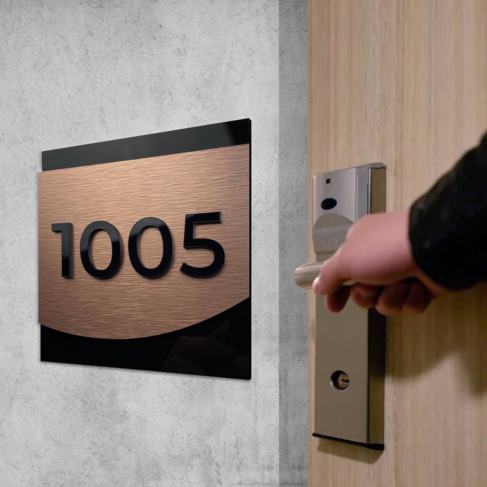 PREMIUM HOTEL ROOM SIGNAGE - ALUMADESIGNCO Door Signs - Custom Door Signs For Business & Office