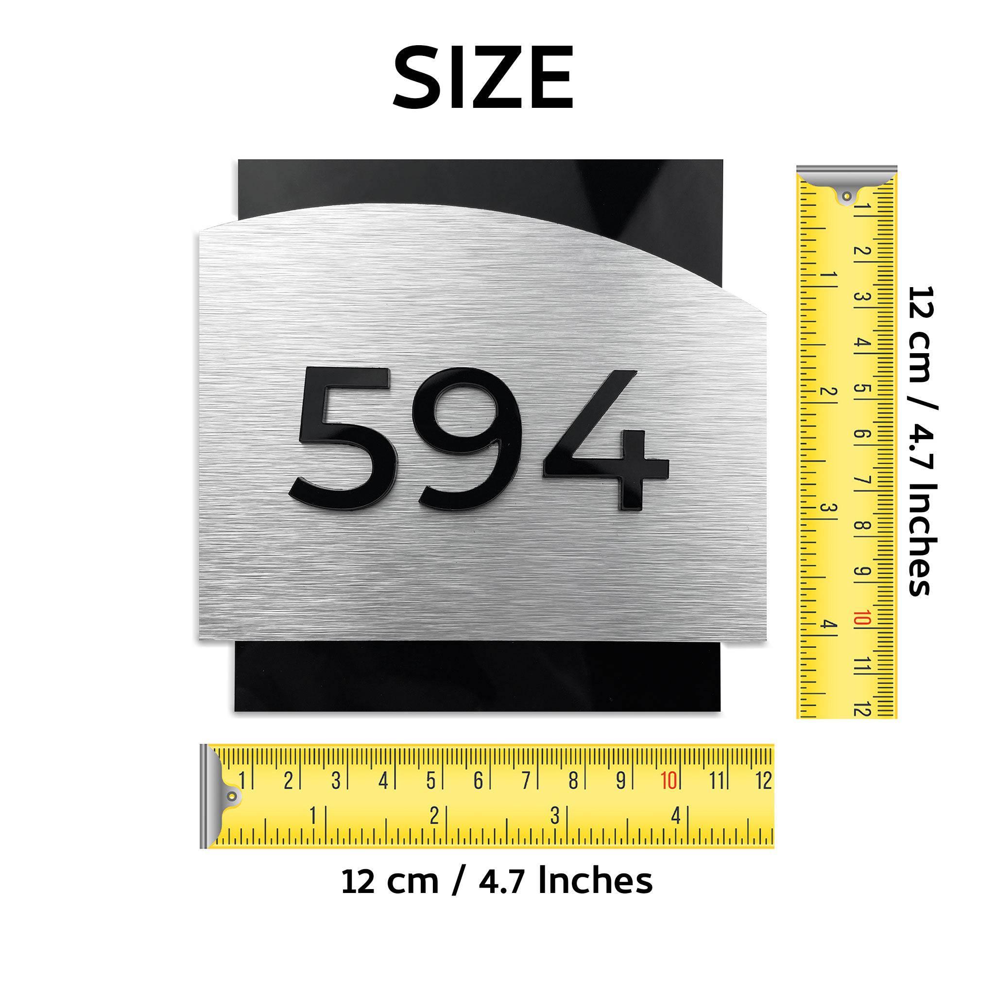 MODERN NUMBERS SIGN - ALUMADESIGNCO Door Signs - Custom Door Signs For Business & Office