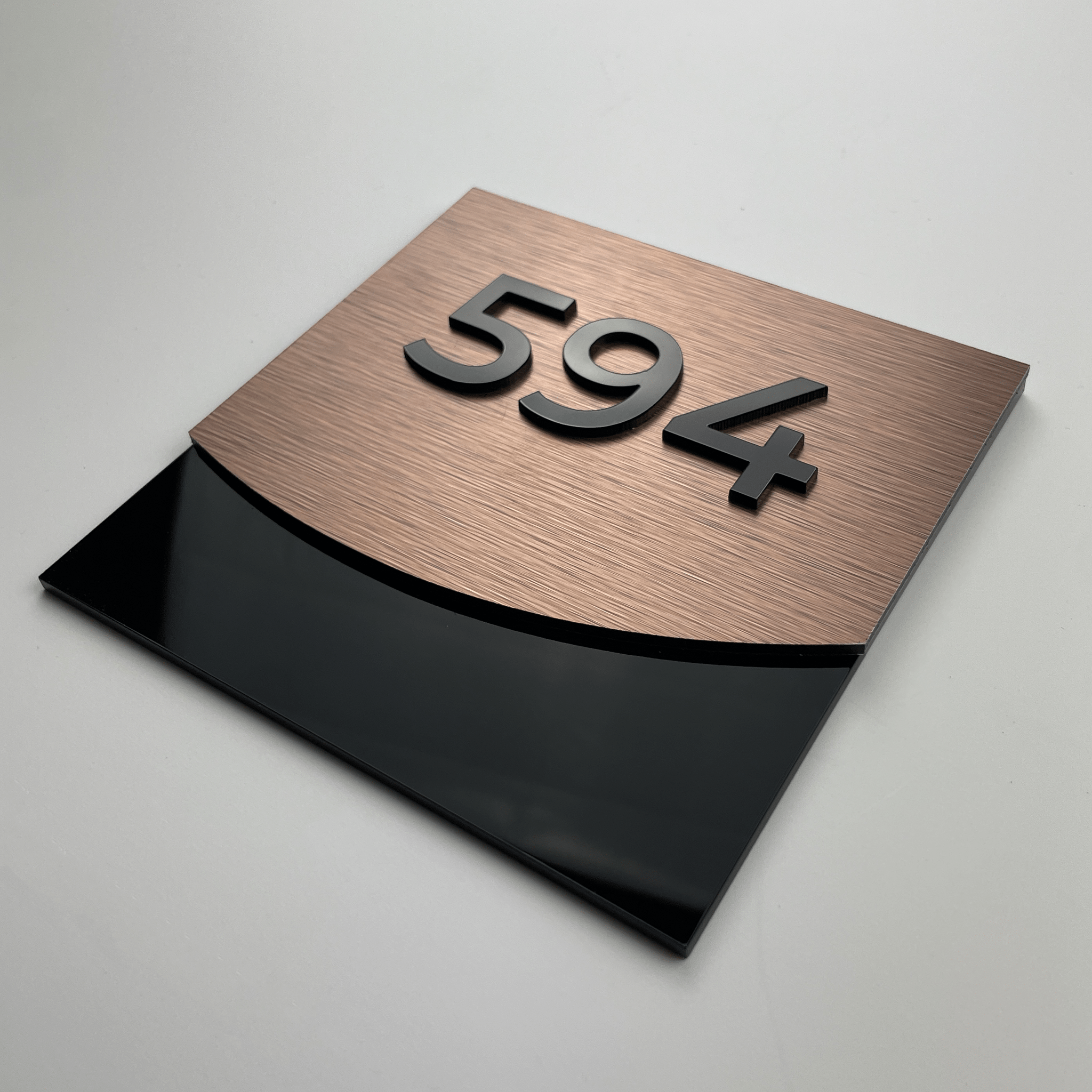 PREMIUM BRONZE HOTEL ROOM SIGN - ALUMADESIGNCO Door Signs - Custom Door Signs For Business & Office