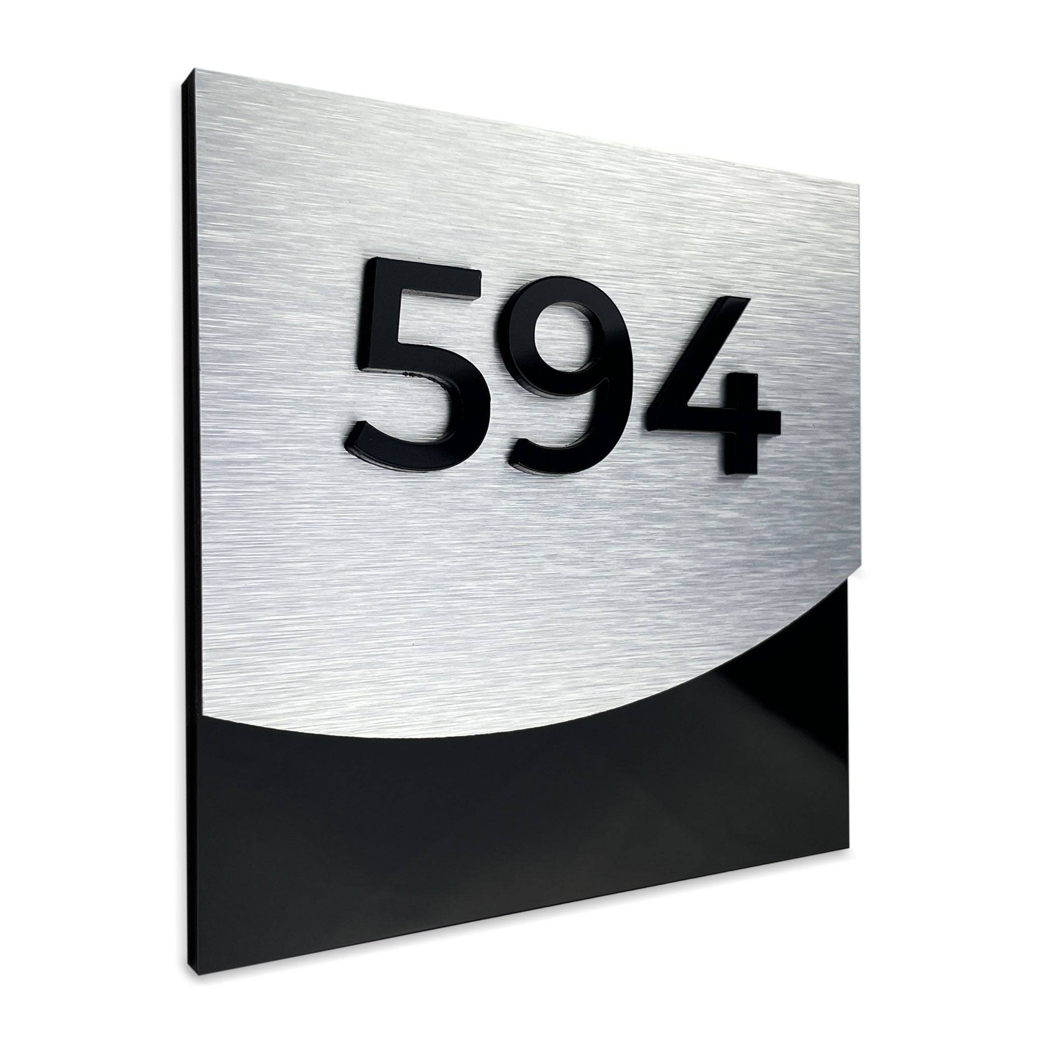 SILVER LUXURY HOTEL SIGN - ALUMADESIGNCO Door Signs - Custom Door Signs For Business & Office
