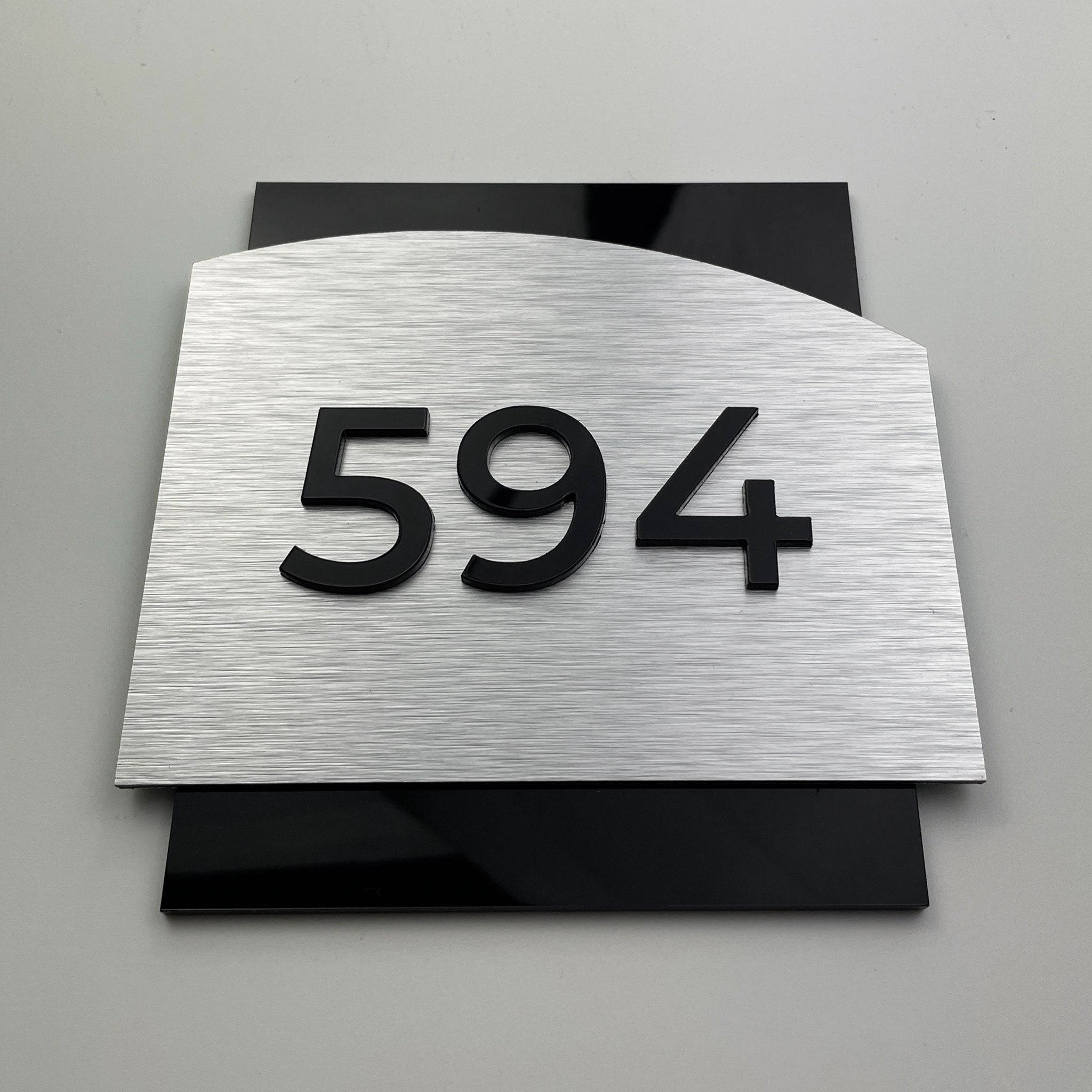 MODERN NUMBERS SIGN - ALUMADESIGNCO Door Signs - Custom Door Signs For Business & Office