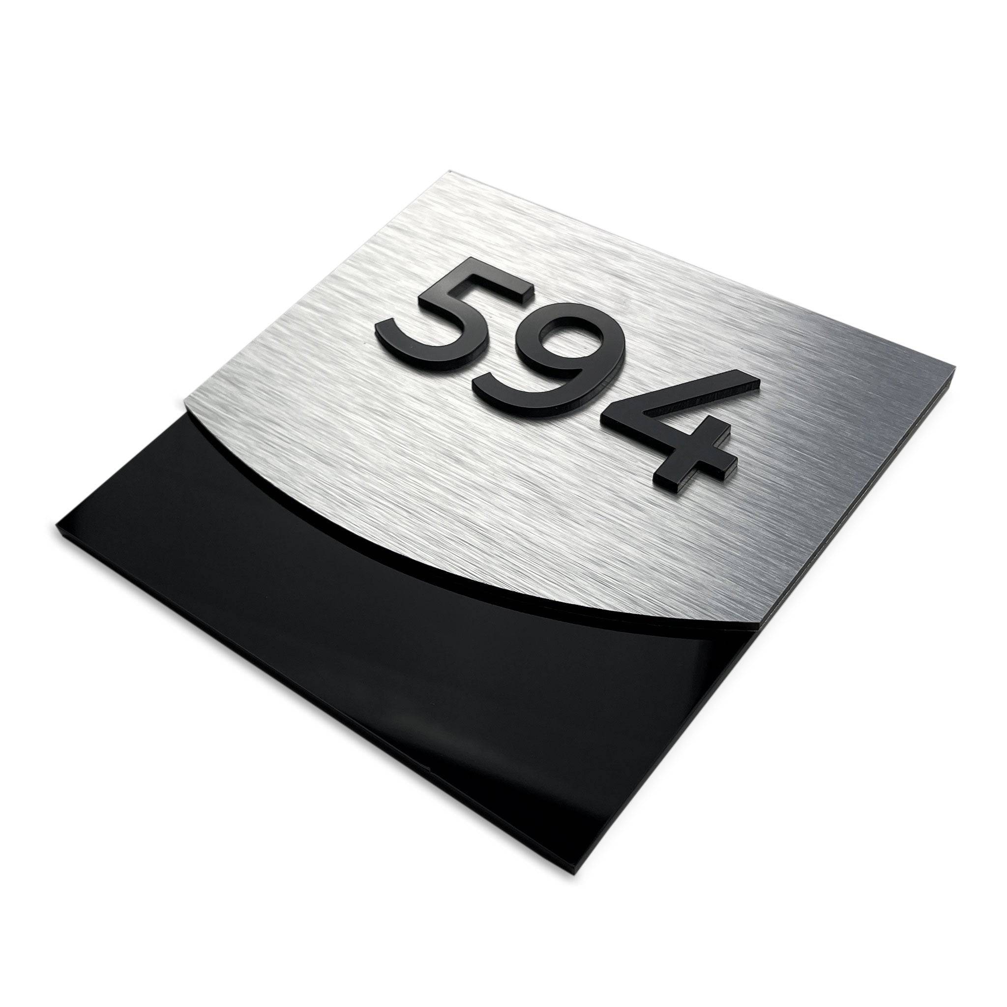 SILVER LUXURY HOTEL SIGN - ALUMADESIGNCO Door Signs - Custom Door Signs For Business & Office