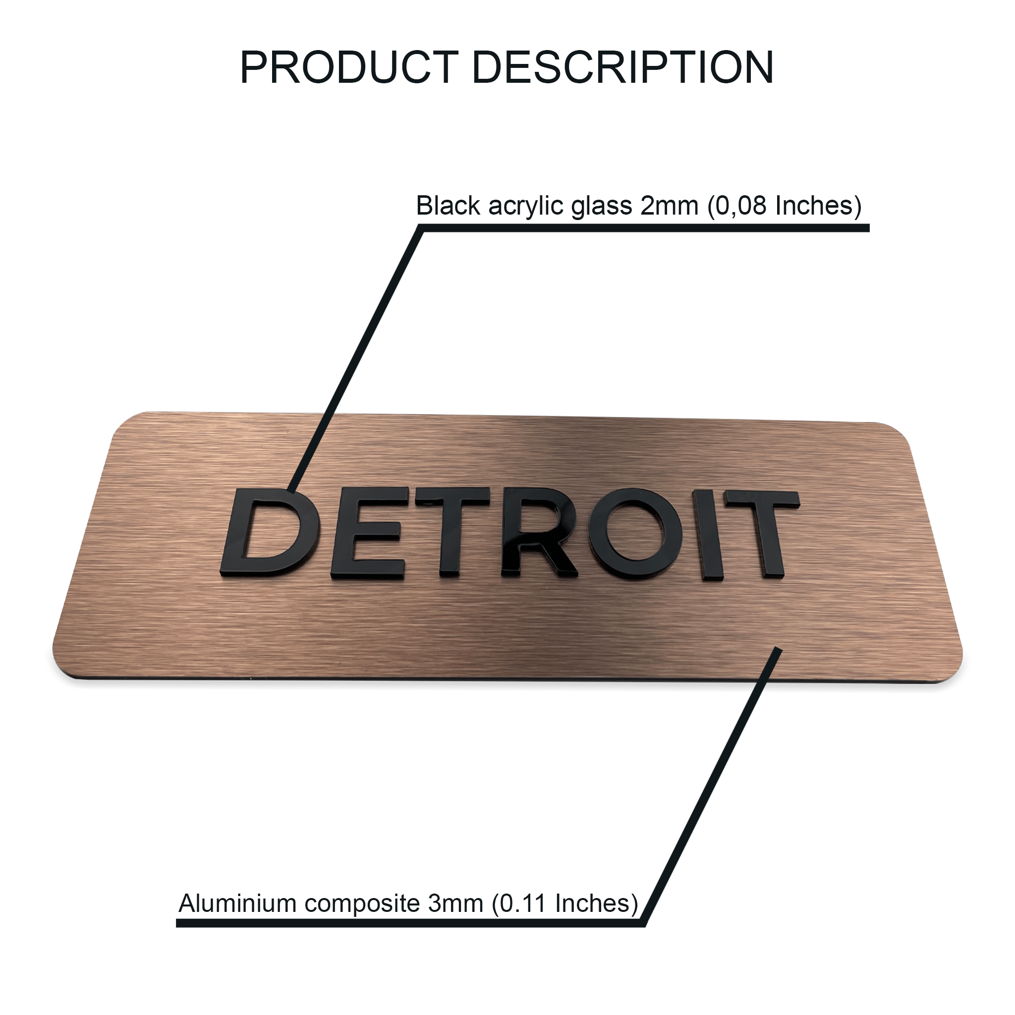 MODERN WORLD CLOCK SIGN - ALUMADESIGNCO Door Signs - Custom Door Signs For Business & Office