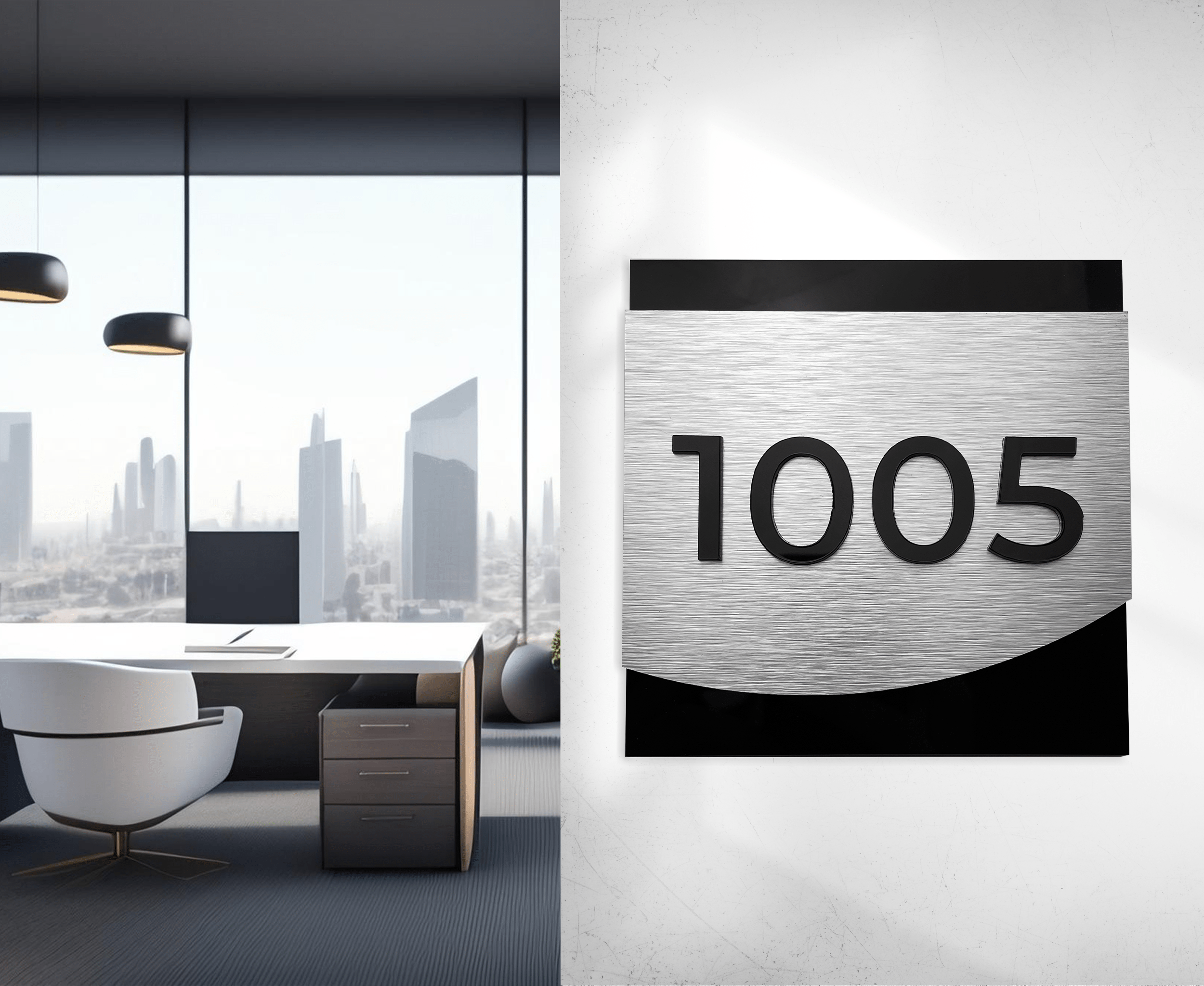 SILVER SUITE ROOM SIGNAGE - ALUMADESIGNCO Door Signs - Custom Door Signs For Business & Office