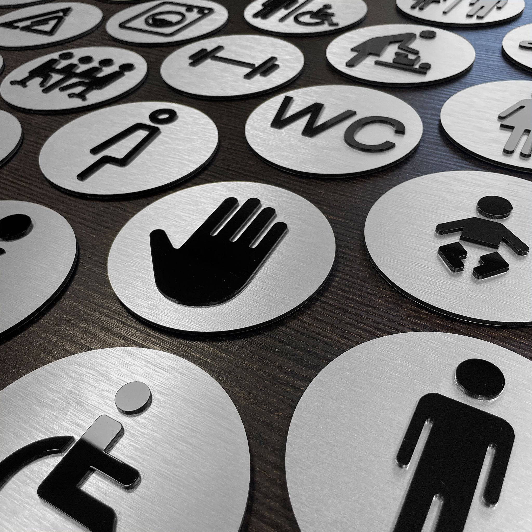 ELECTRICITY SIGN - ALUMADESIGNCO Door Signs - Custom Door Signs For Business & Office