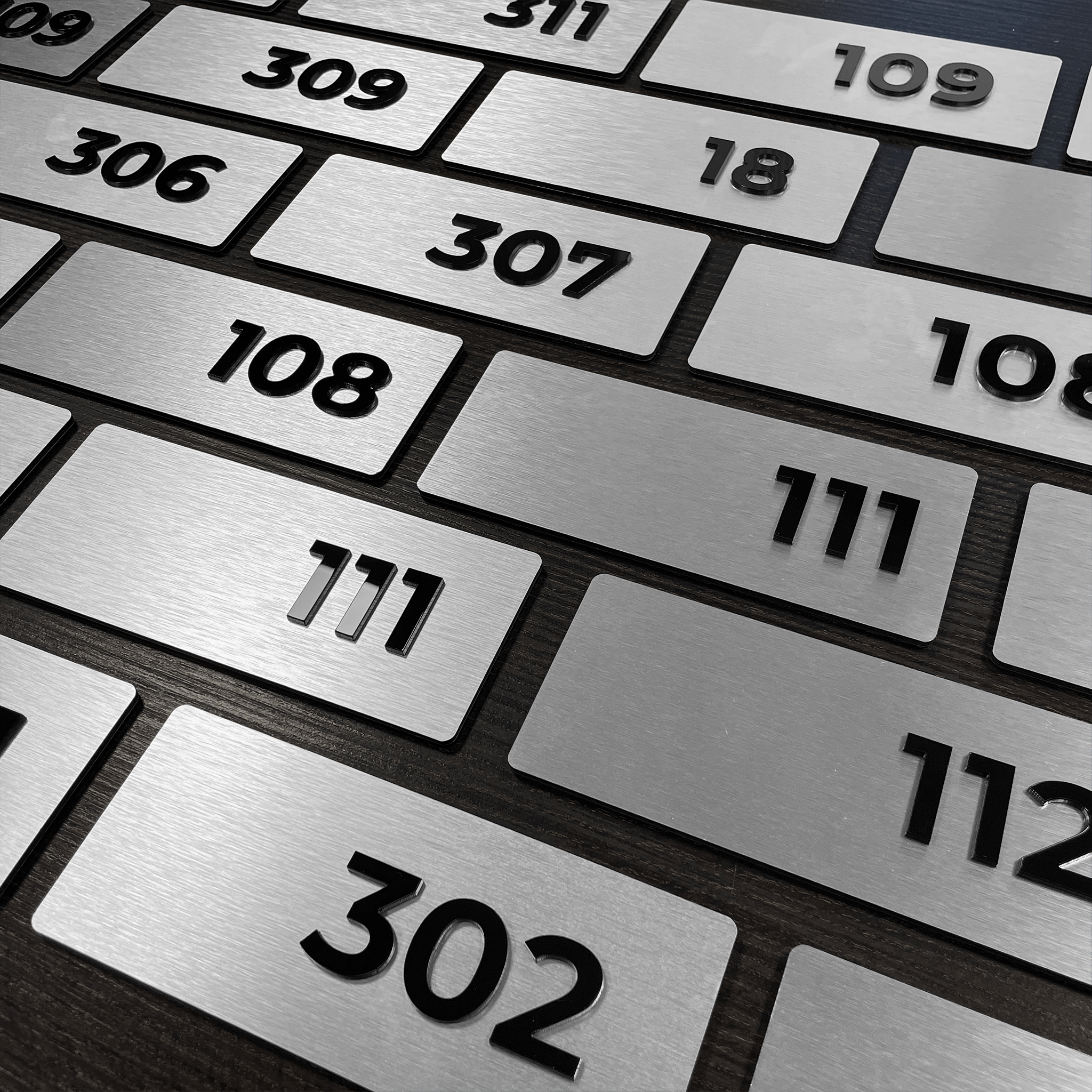 APARTMENT NUMBER SIGNS - ALUMADESIGNCO Door Signs - Custom Door Signs For Business & Office
