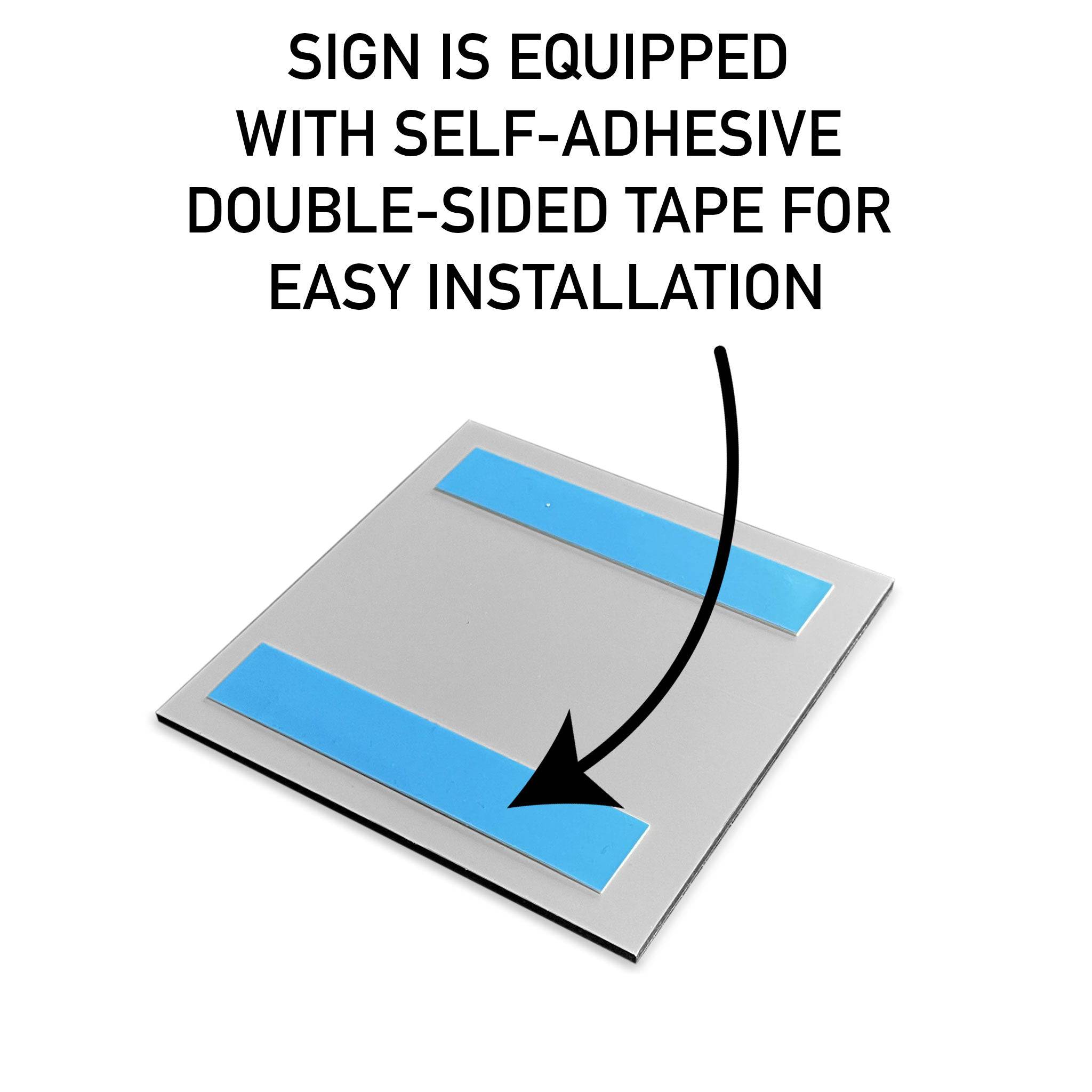 STAIR SIGN "UP RIGHT" - ALUMADESIGNCO Door Signs - Custom Door Signs For Business & Office