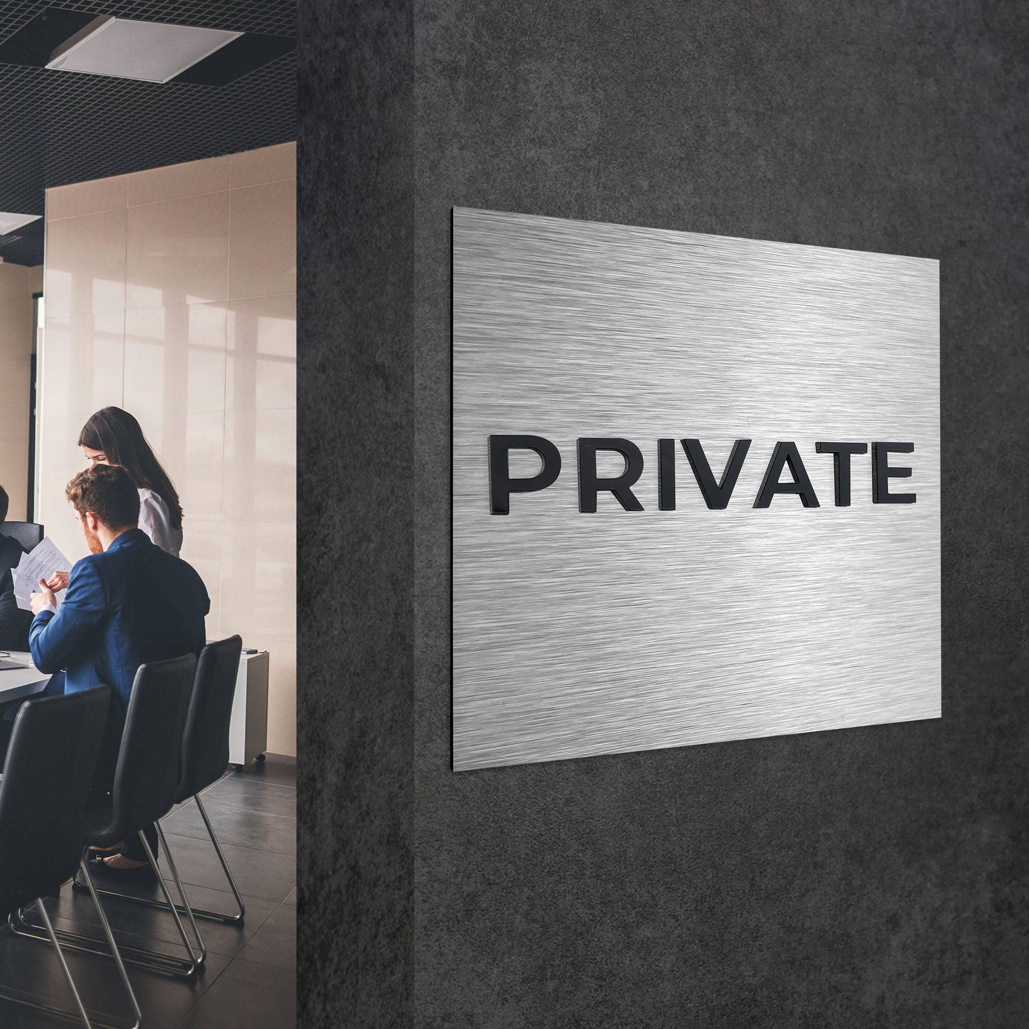 PRIVATE ROOM SIGNAGE - ALUMADESIGNCO Door Signs - Custom Door Signs For Business & Office