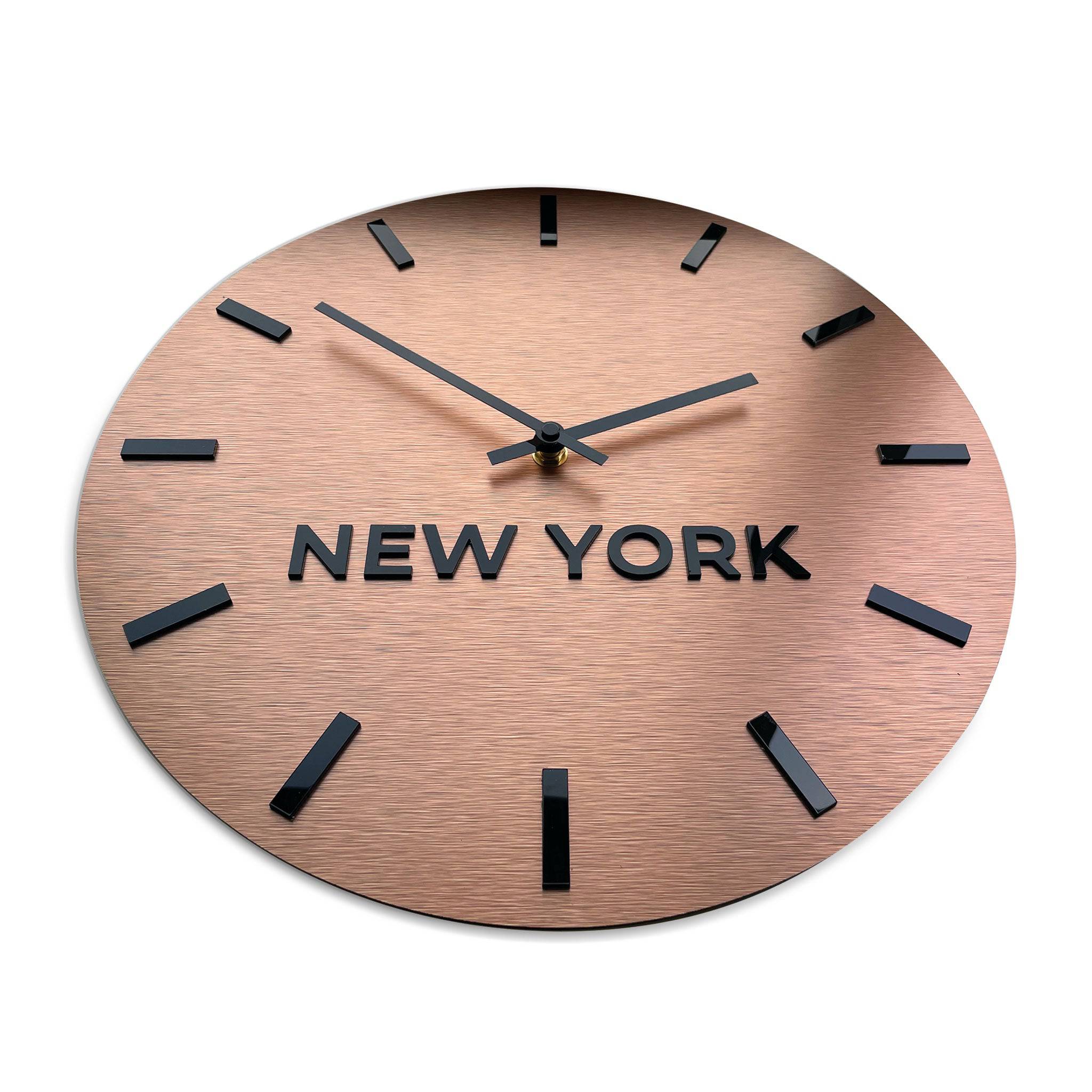 BRONZE "WORLD TIME ZONE CLOCK" - ALUMADESIGNCO Door Signs - Custom Door Signs For Business & Office