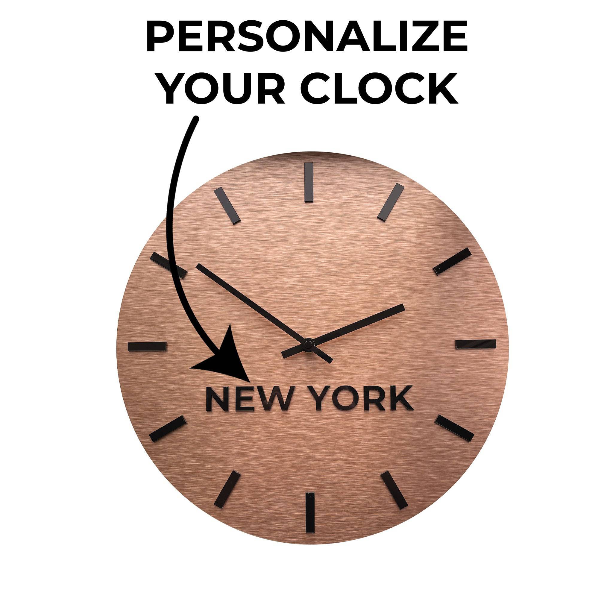 BRONZE "WORLD TIME ZONE CLOCK" - ALUMADESIGNCO Door Signs - Custom Door Signs For Business & Office