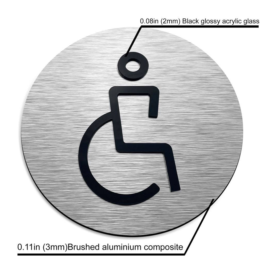 HANDICAP ONLY SIGN - ALUMADESIGNCO Door Signs - Custom Door Signs For Business & Office