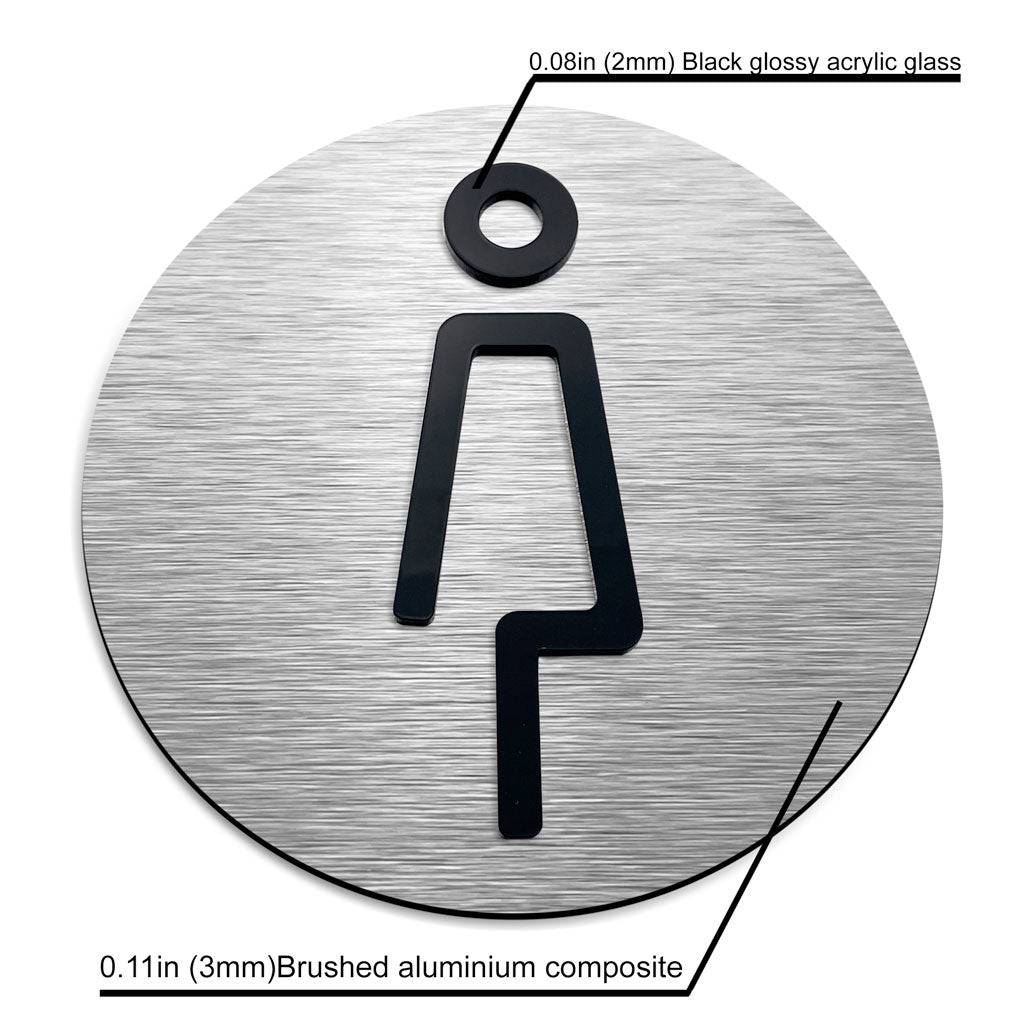 WOMEN ONLY SIGN - ALUMADESIGNCO Door Signs - Custom Door Signs For Business & Office