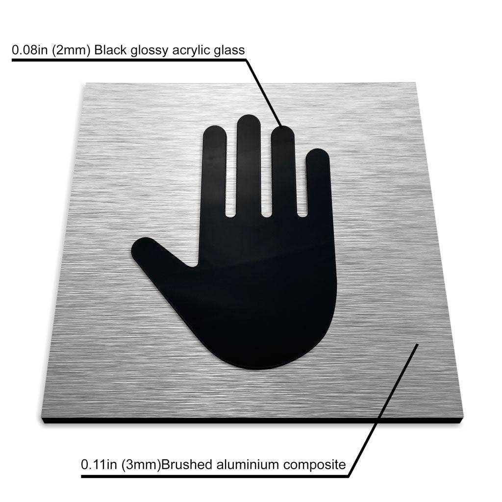 EMPLOYEES ONLY SIGN - ALUMADESIGNCO Door Signs - Custom Door Signs For Business & Office