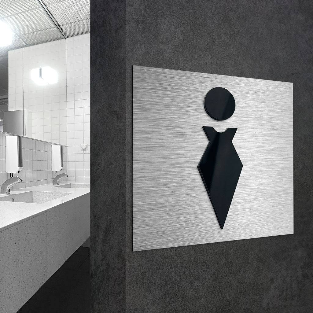 WOMENS BATHROOM SIGNS - ALUMADESIGNCO Door Signs - Custom Door Signs For Business & Office
