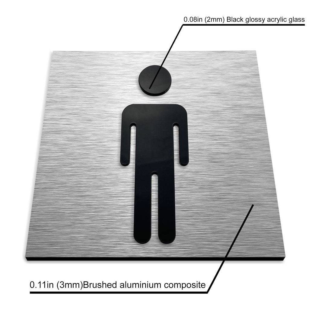 MENS ROOM SIGN - ALUMADESIGNCO Door Signs - Custom Door Signs For Business & Office