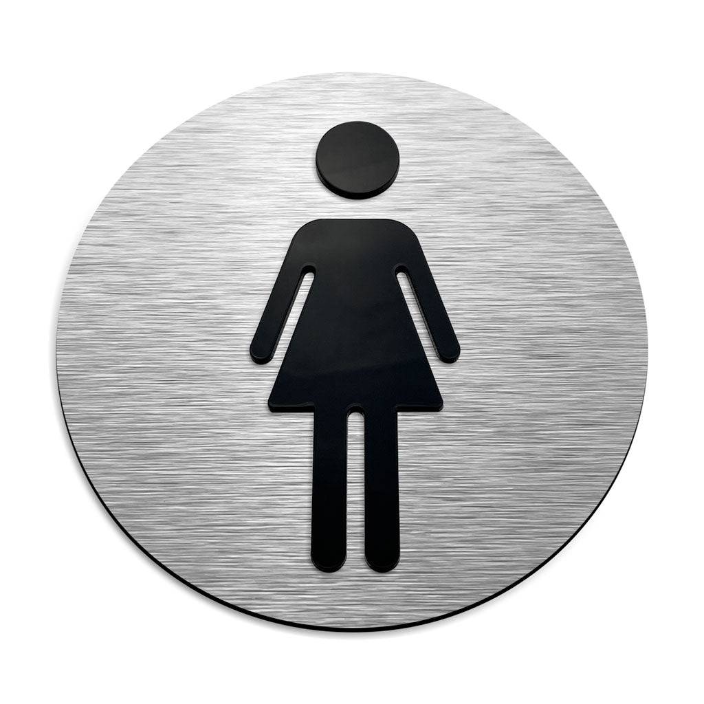 FEMALE BATHROOM SIGNAGE - ALUMADESIGNCO Door Signs - Custom Door Signs For Business & Office