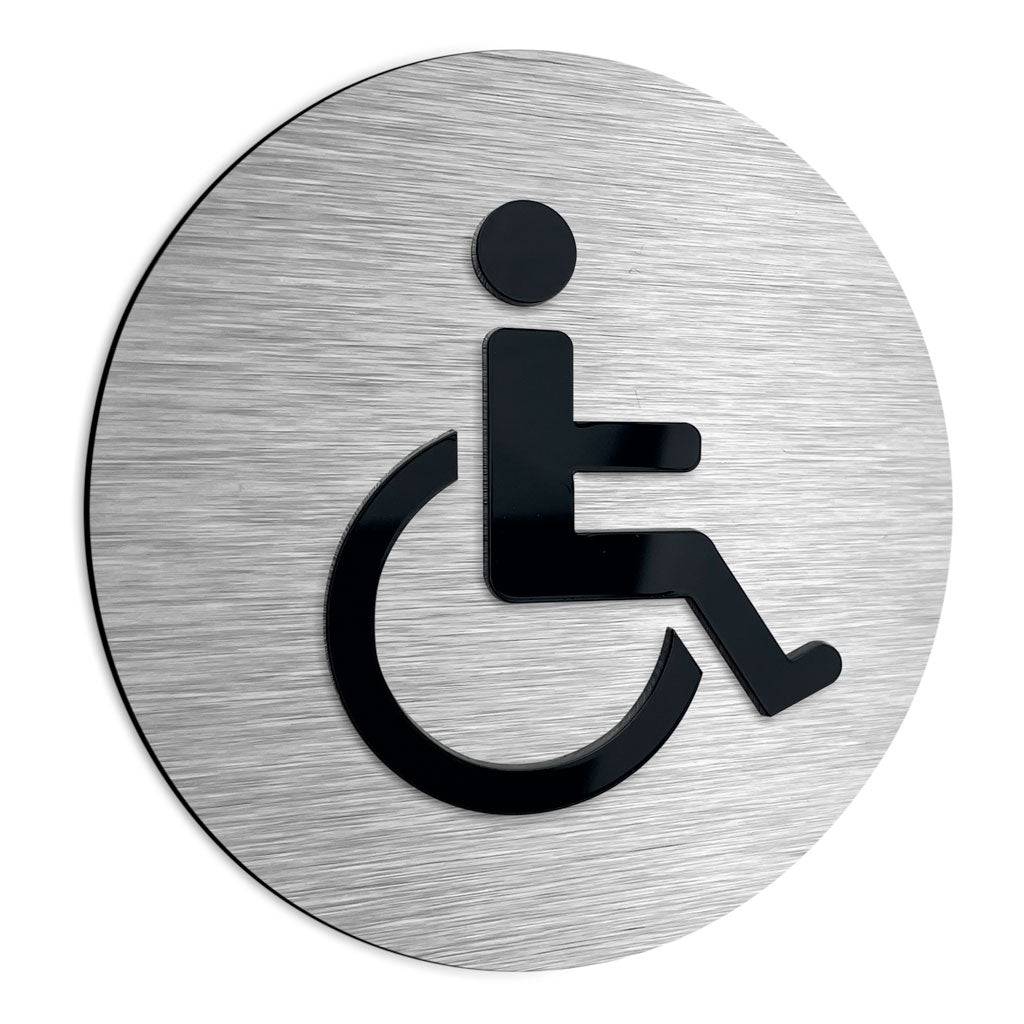HANDICAP BATHROOM SIGN - ALUMADESIGNCO Door Signs - Custom Door Signs For Business & Office