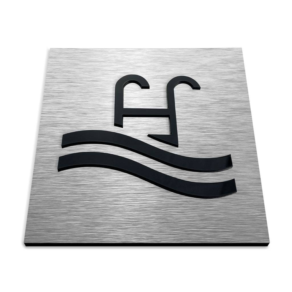 PERSONALIZED POOL SIGNS - ALUMADESIGNCO Door Signs - Custom Door Signs For Business & Office