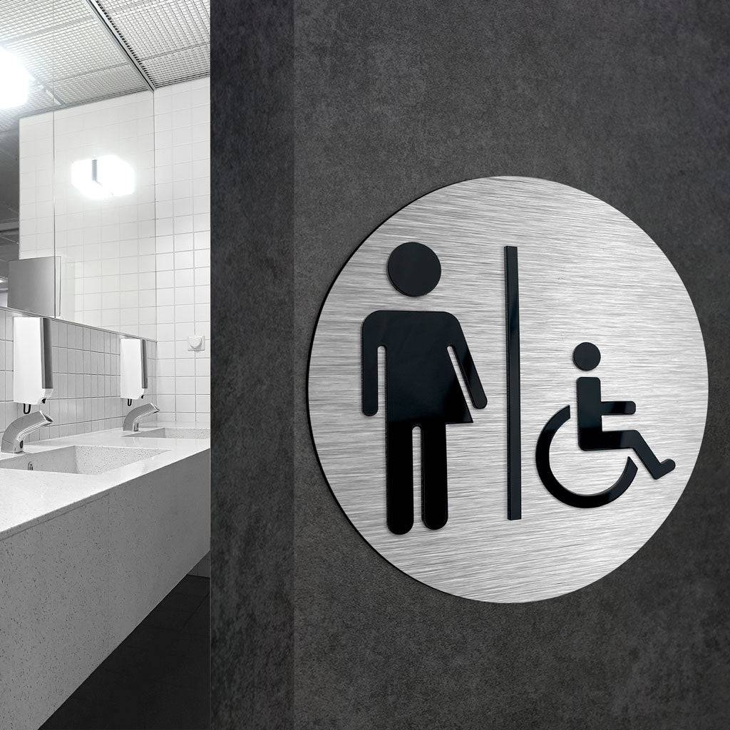 INCLUSIVE RESTROOM SIGN - ALUMADESIGNCO Door Signs - Custom Door Signs For Business & Office