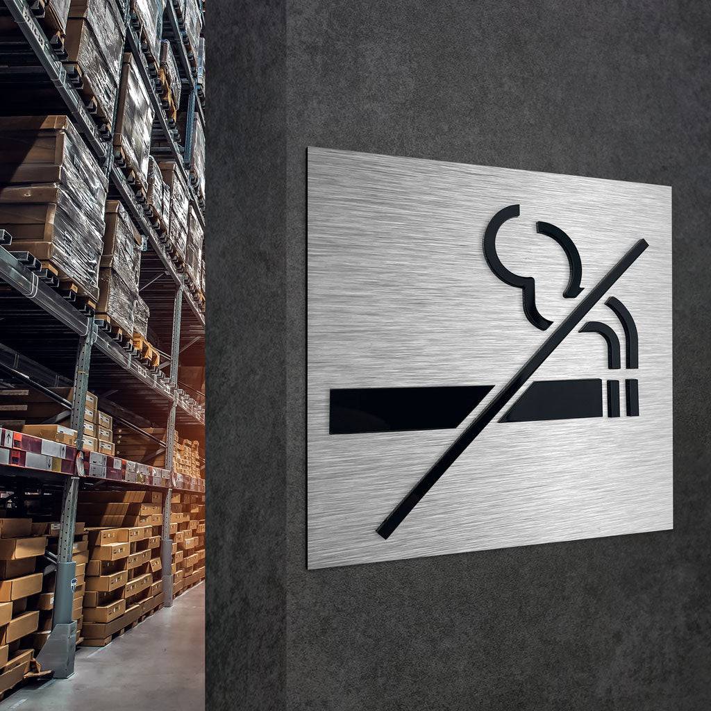 NO SMOKING SIGN - ALUMADESIGNCO Door Signs - Custom Door Signs For Business & Office
