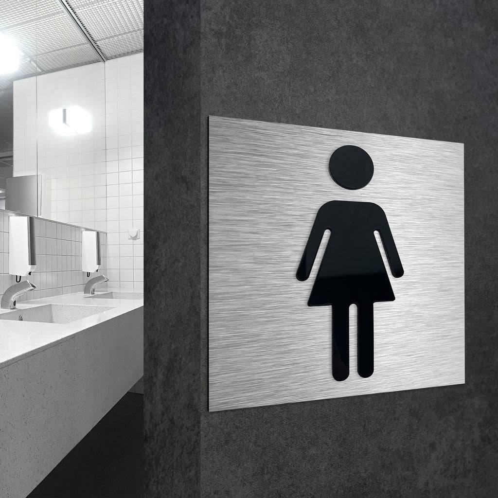 WOMEN'S RESTROOM SIGN - ALUMADESIGNCO Door Signs - Custom Door Signs For Business & Office