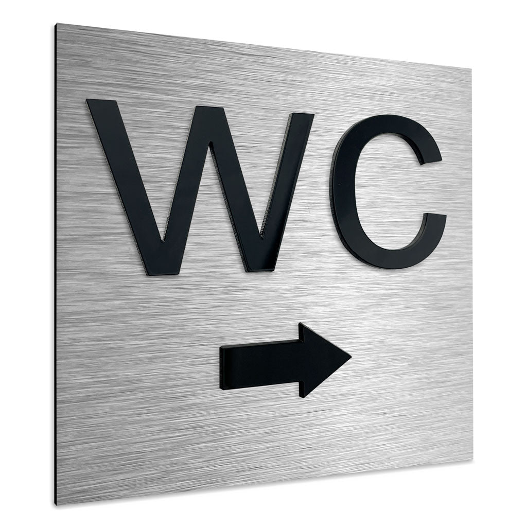 WC RIGHT ONLY SIGNAGE - ALUMADESIGNCO Door Signs - Custom Door Signs For Business & Office