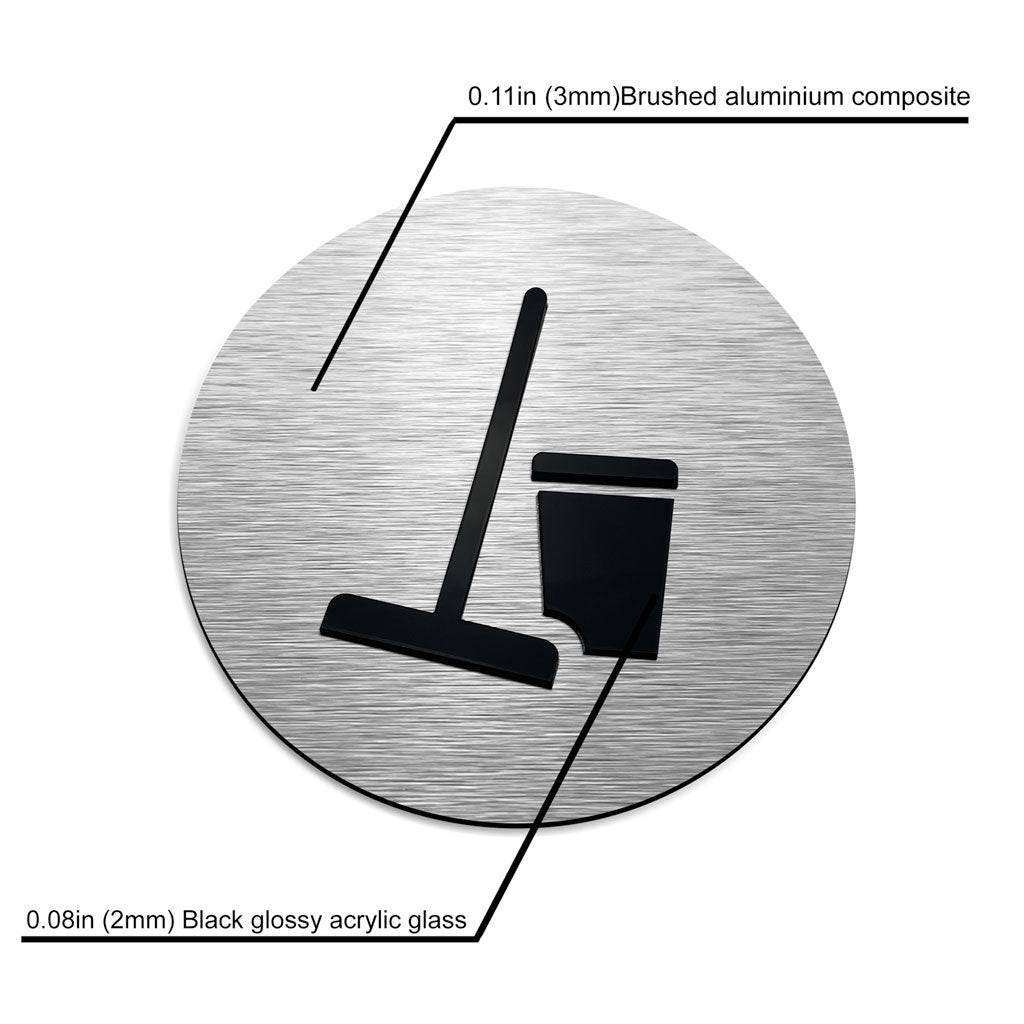 HOTEL ROOM CLEANING SIGN - ALUMADESIGNCO Door Signs - Custom Door Signs For Business & Office