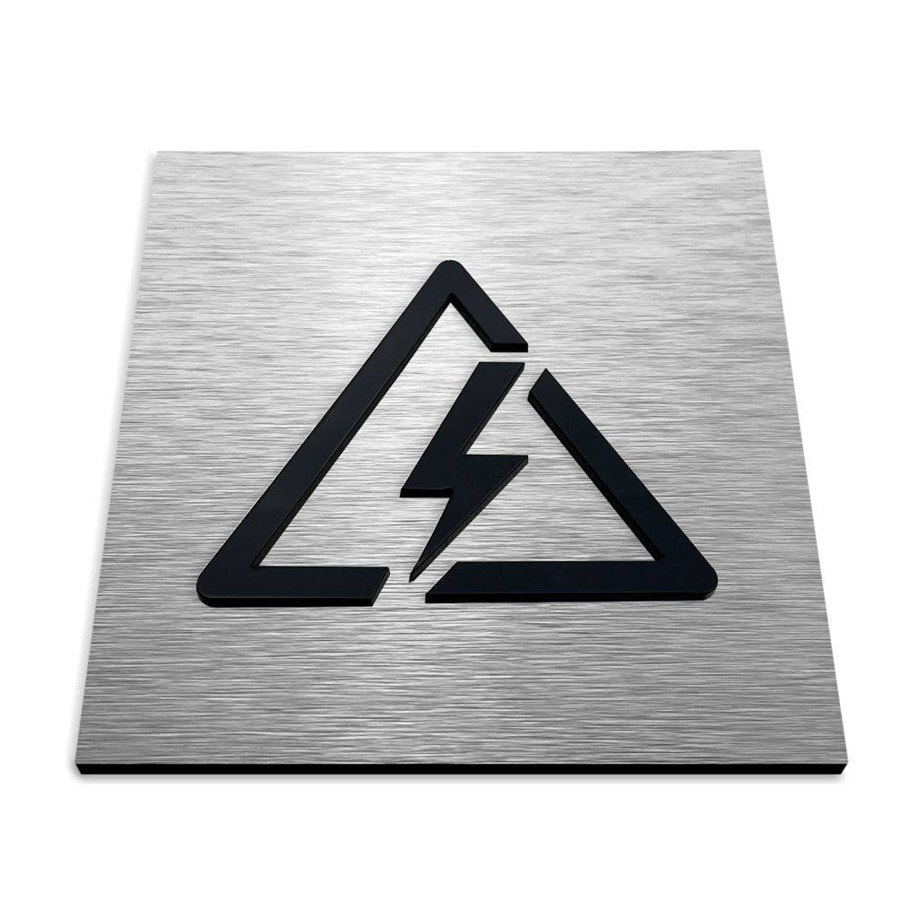 ELECTRICAL WARNING SIGN - ALUMADESIGNCO Door Signs - Custom Door Signs For Business & Office