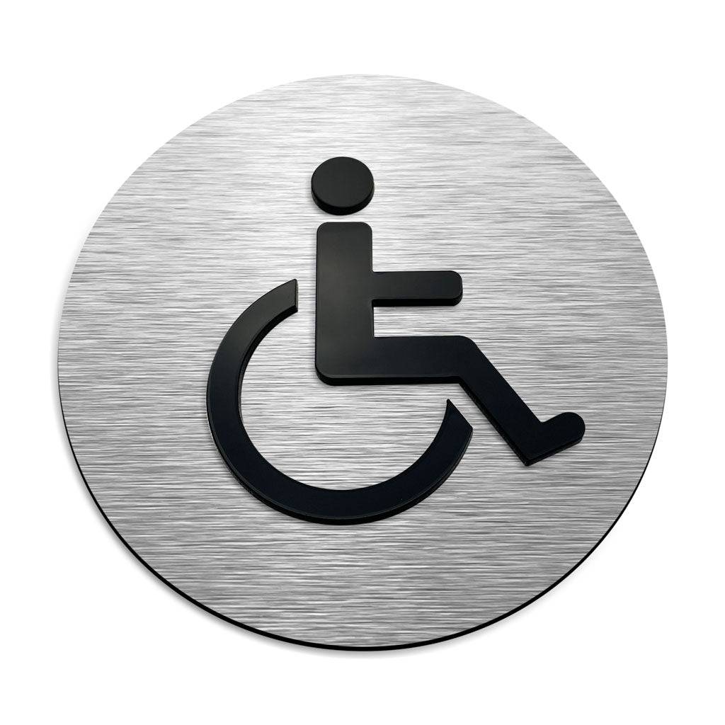 HANDICAP BATHROOM SIGN - ALUMADESIGNCO Door Signs - Custom Door Signs For Business & Office