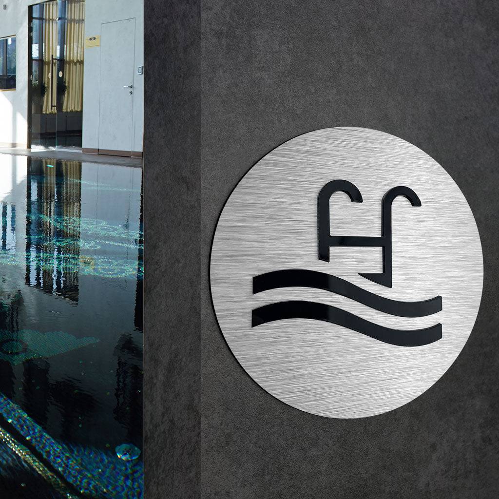 SIGNS FOR POOL AREA - ALUMADESIGNCO Door Signs - Custom Door Signs For Business & Office