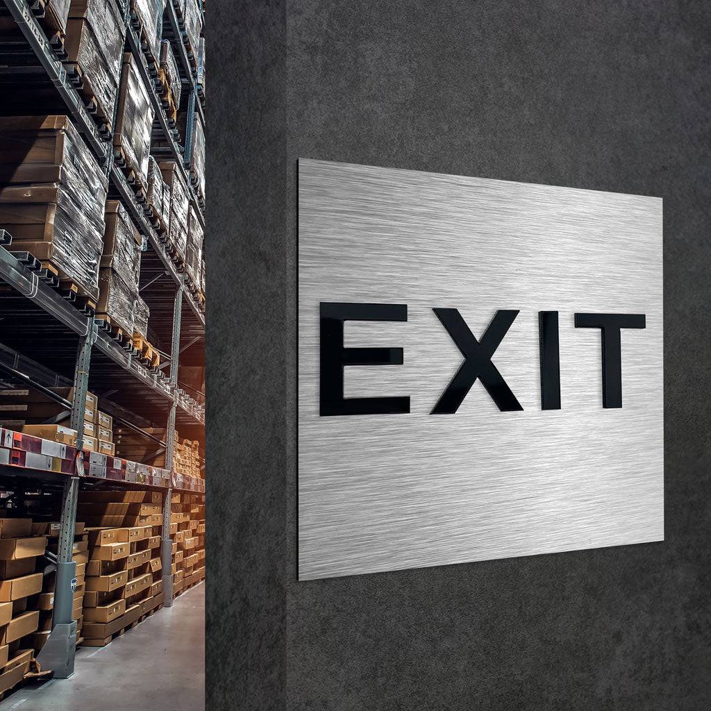FIRE EXIT SIGN - ALUMADESIGNCO Door Signs - Custom Door Signs For Business & Office