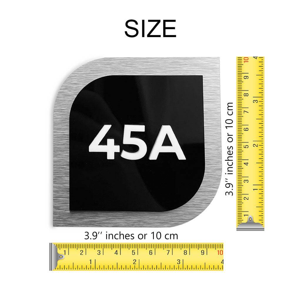 DOOR NUMBER PLATE - ALUMADESIGNCO Door Signs - Custom Door Signs For Business & Office