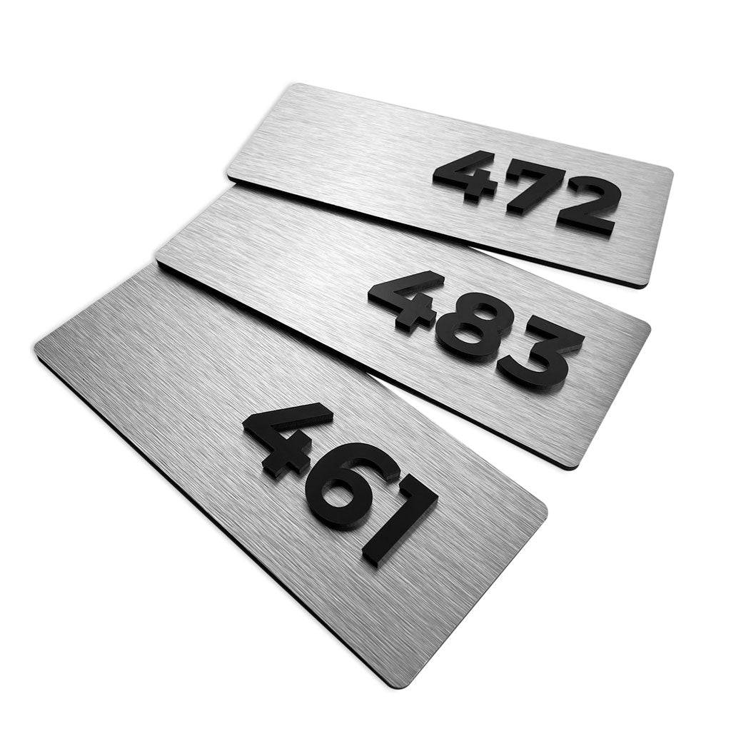 APARTMENT NUMBER SIGNS - ALUMADESIGNCO Door Signs - Custom Door Signs For Business & Office