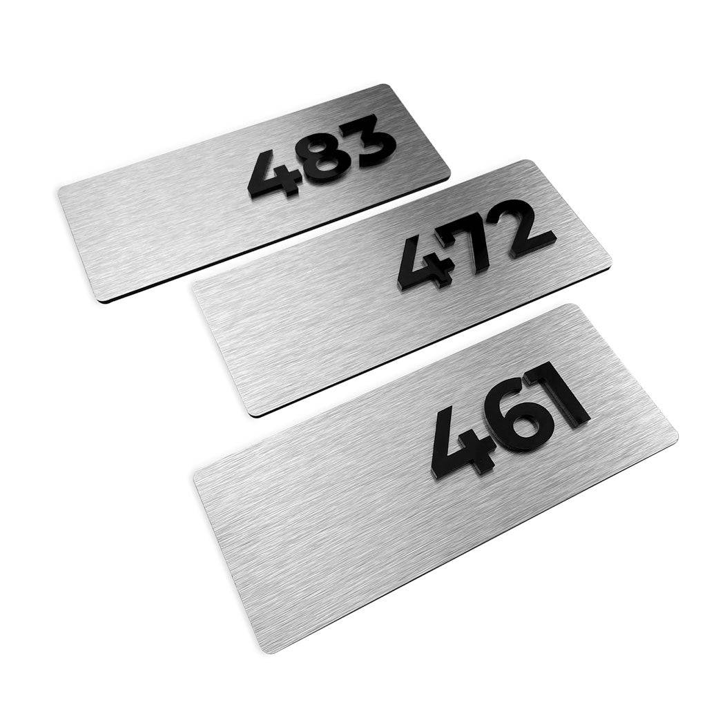 APARTMENT NUMBER SIGNS - ALUMADESIGNCO Door Signs - Custom Door Signs For Business & Office