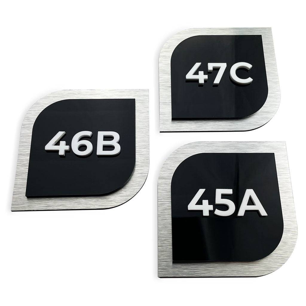 DOOR NUMBER PLATE - ALUMADESIGNCO Door Signs - Custom Door Signs For Business & Office