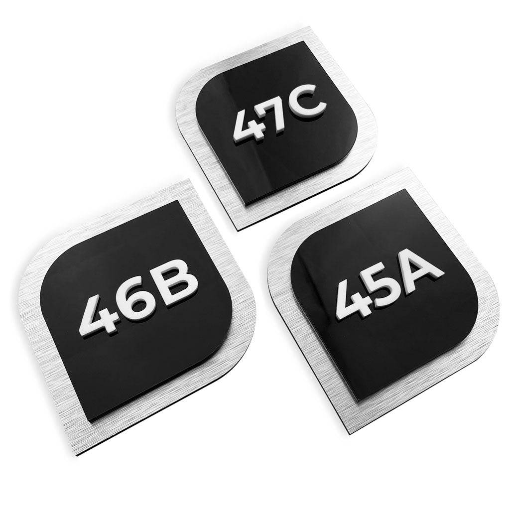 DOOR NUMBER PLATE - ALUMADESIGNCO Door Signs - Custom Door Signs For Business & Office