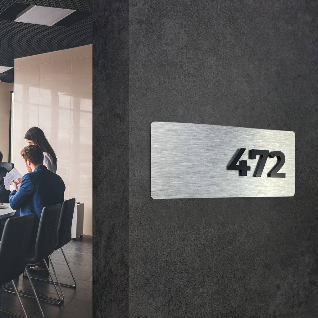 APARTMENT NUMBER SIGNS - ALUMADESIGNCO Door Signs - Custom Door Signs For Business & Office