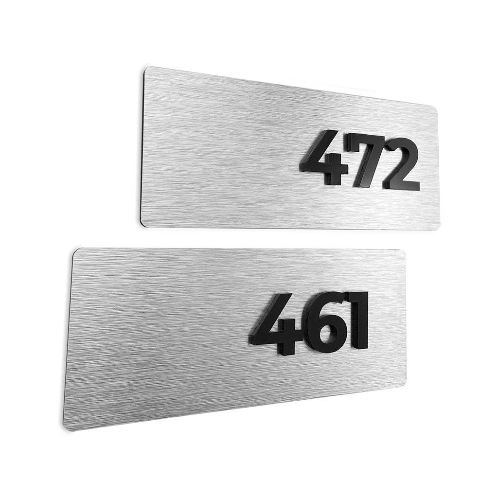 APARTMENT NUMBER SIGNS - ALUMADESIGNCO Door Signs - Custom Door Signs For Business & Office