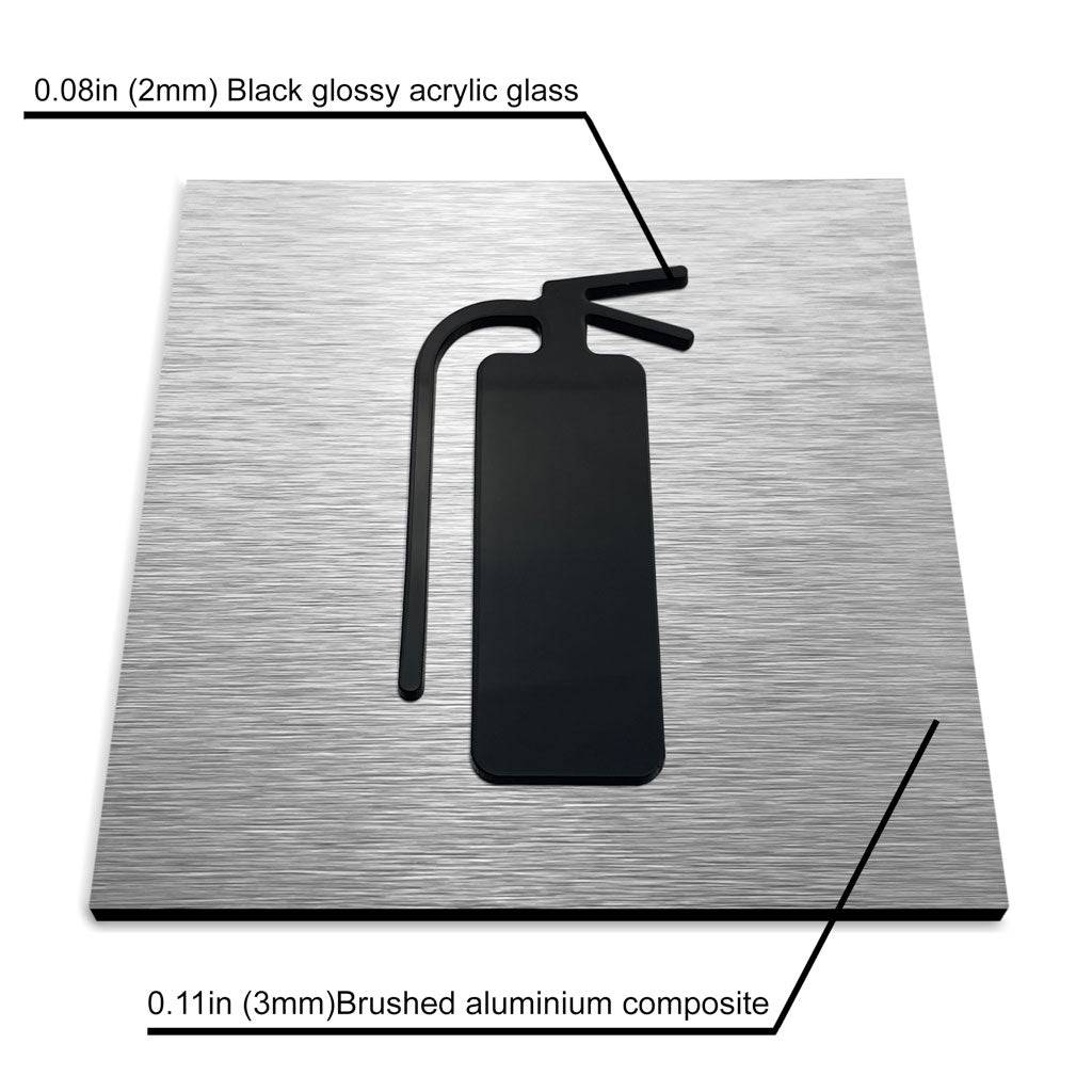 FIRE EXTINGUISHER LABEL - ALUMADESIGNCO Door Signs - Custom Door Signs For Business & Office